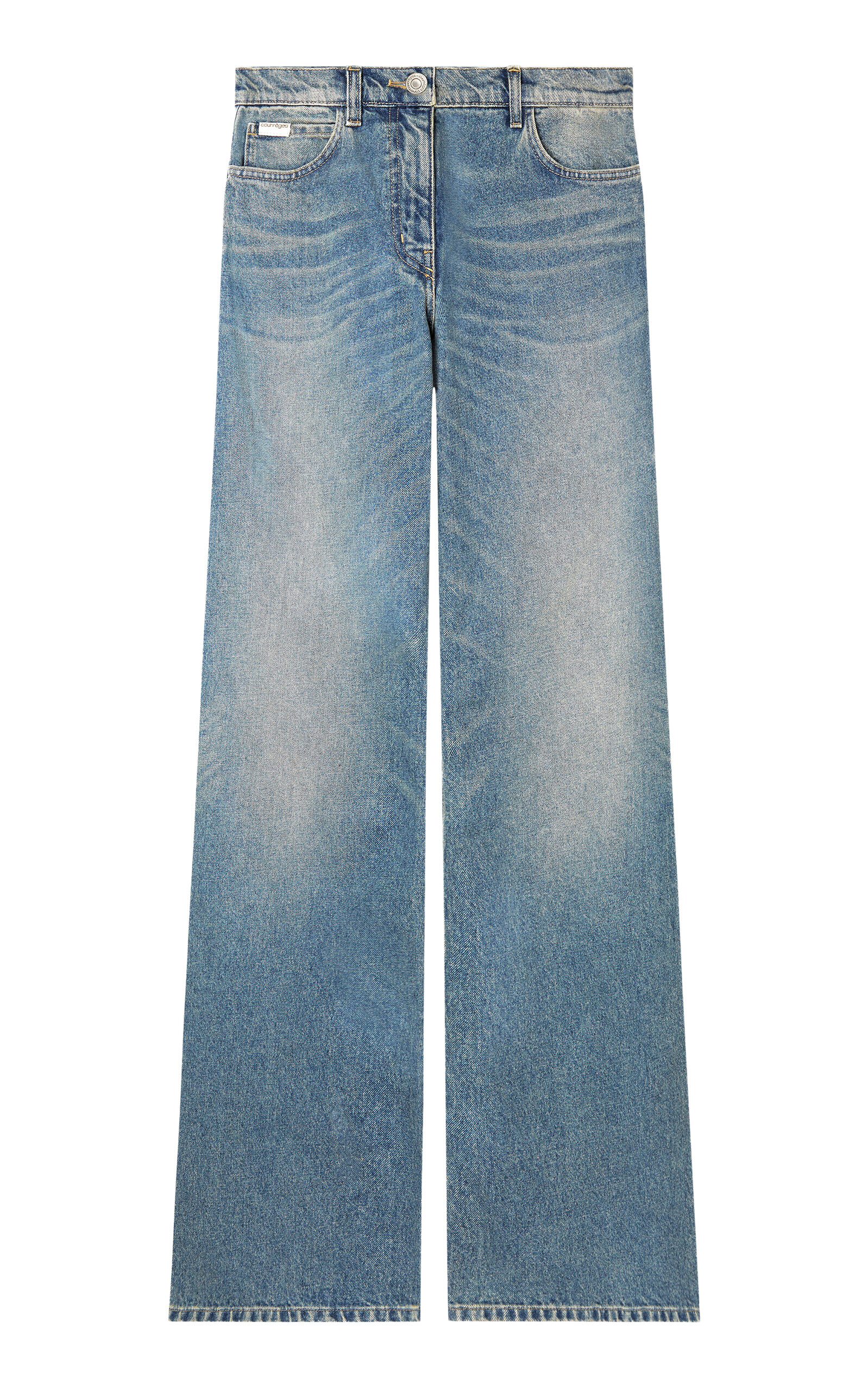 CourrÃ¨ges Hammer Wide-Leg Denim Pants