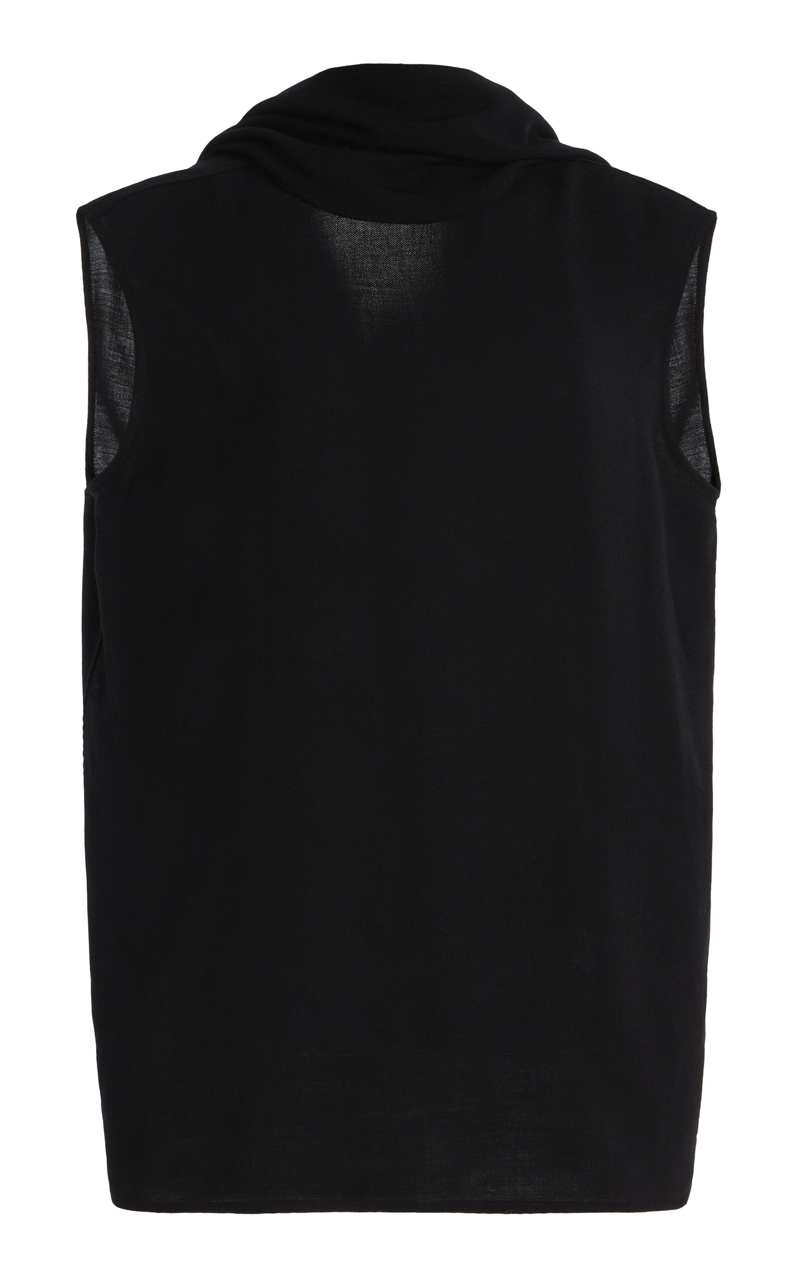 Totême Cocoon Knit Cape Top In Black