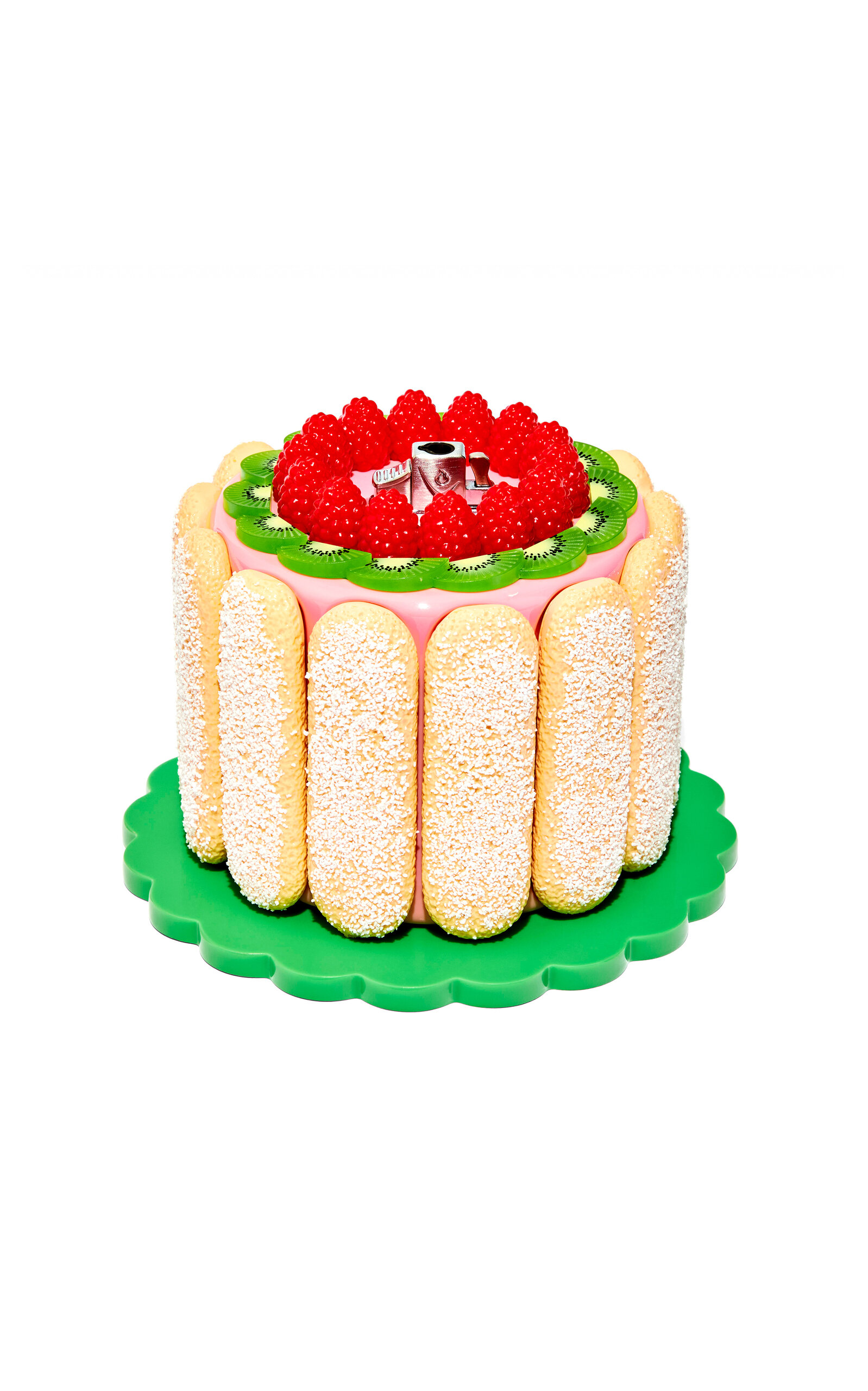 Edie Parker Ladyfinger Cake Tabletop Lighter In Multi