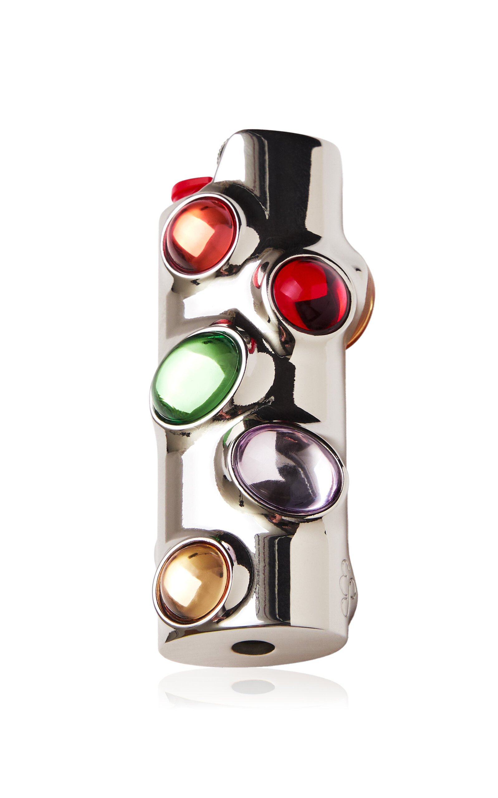 Edie Parker Gemstoned Lighter Case In Multi