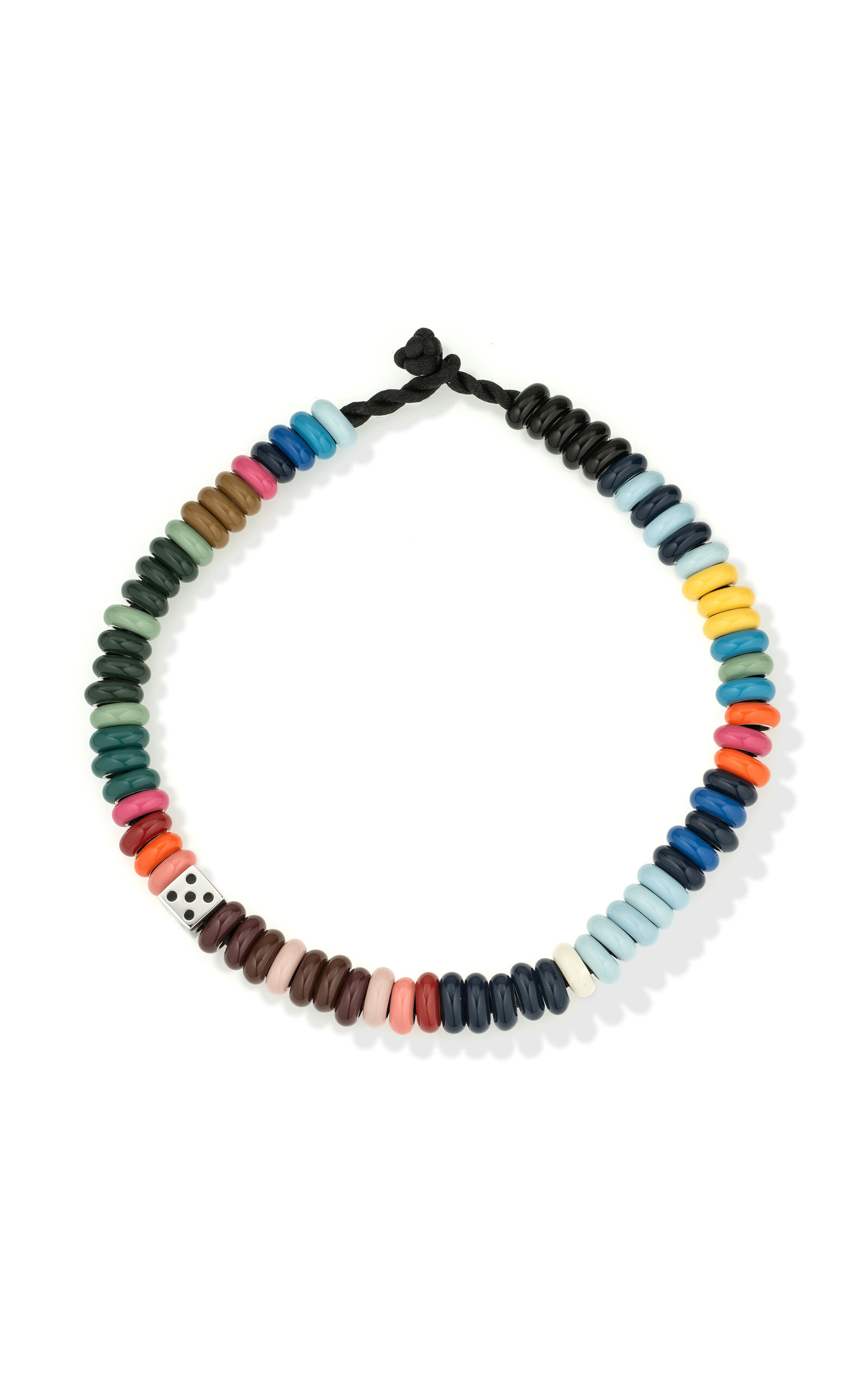 Adina Reyter Enamel Sterling Silver Necklace - Silver - OS - Moda Operandi