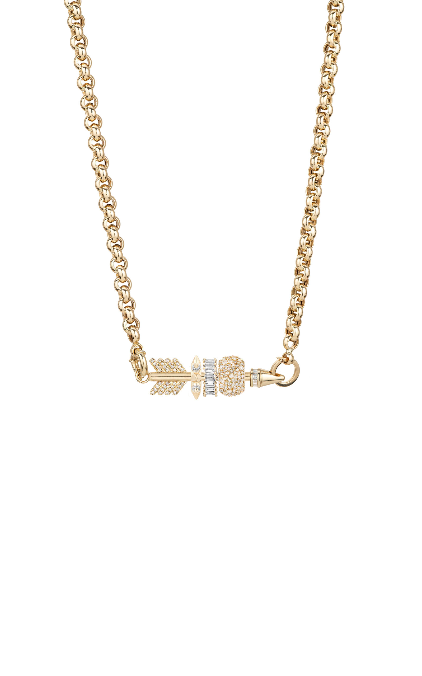 Adina Reyter 14k Yellow Gold Diamond Necklace In Gold