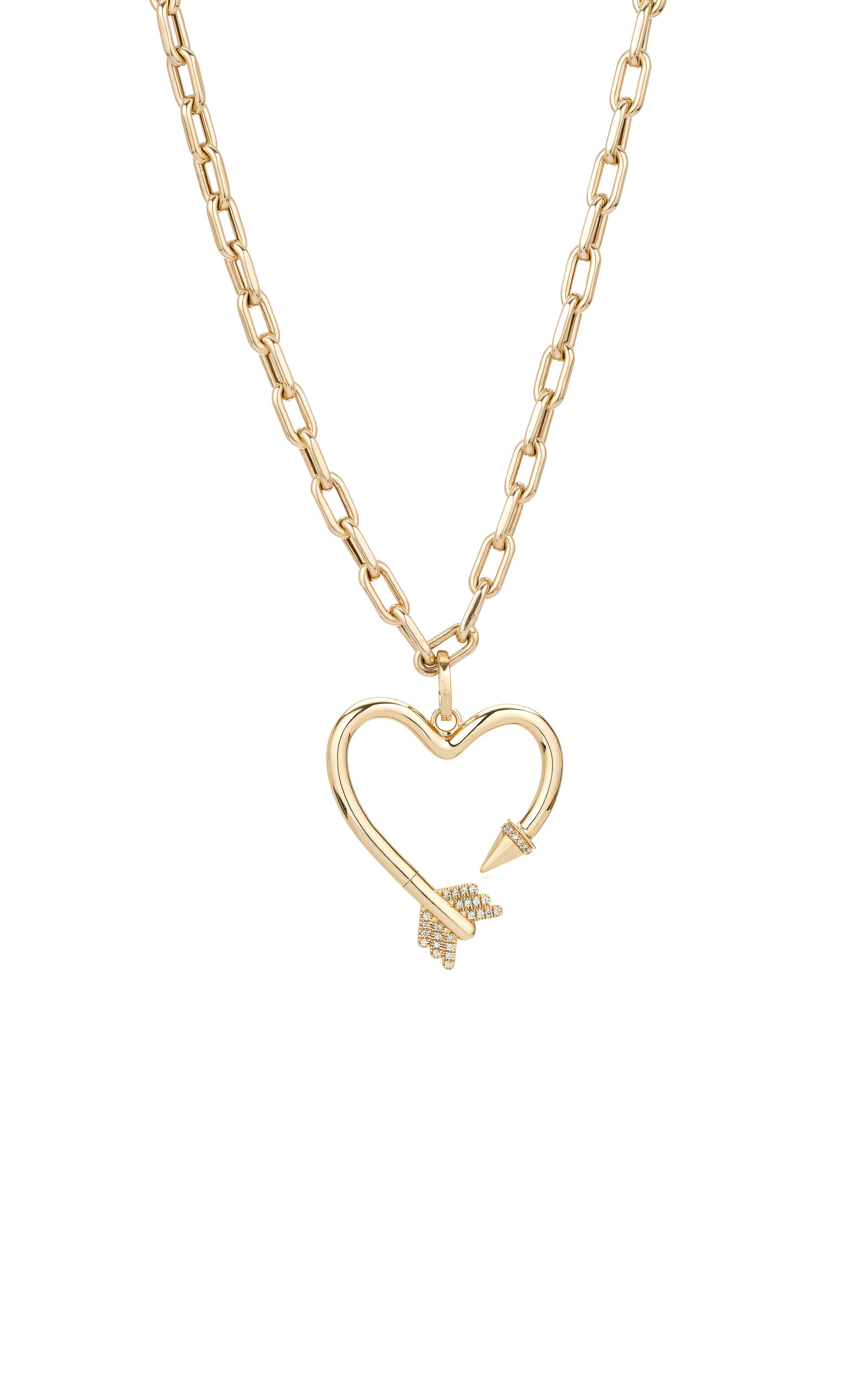 Adina Reyter 14k Yellow Gold Diamond Necklace In Gold