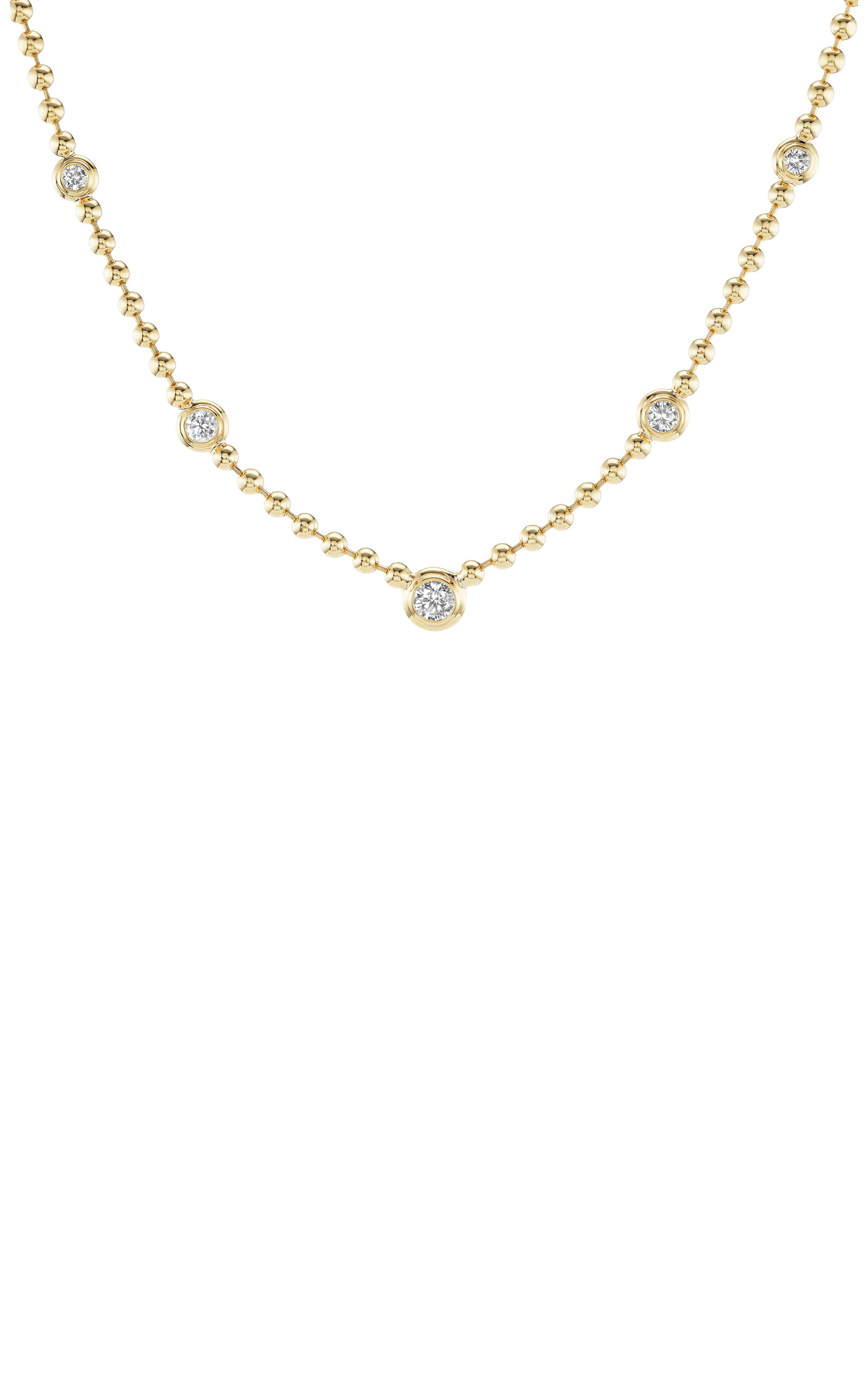 Gemella Jewels 18k Yellow Gold Diamond Necklace In Gold