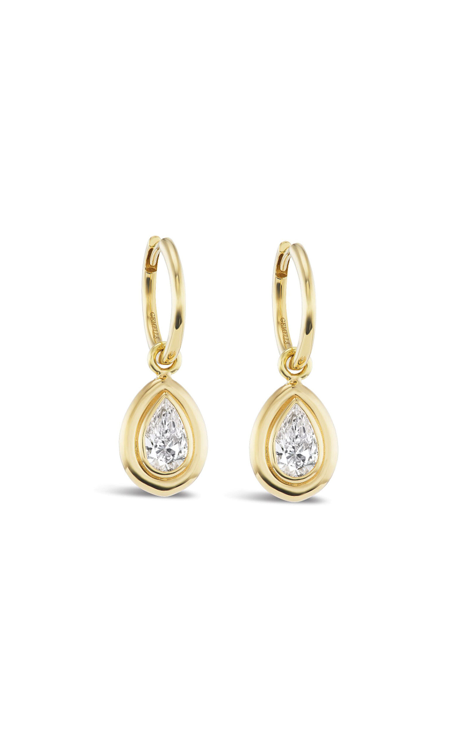 Gemella Jewels 18k Yellow Gold Diamond Earrings In Gold