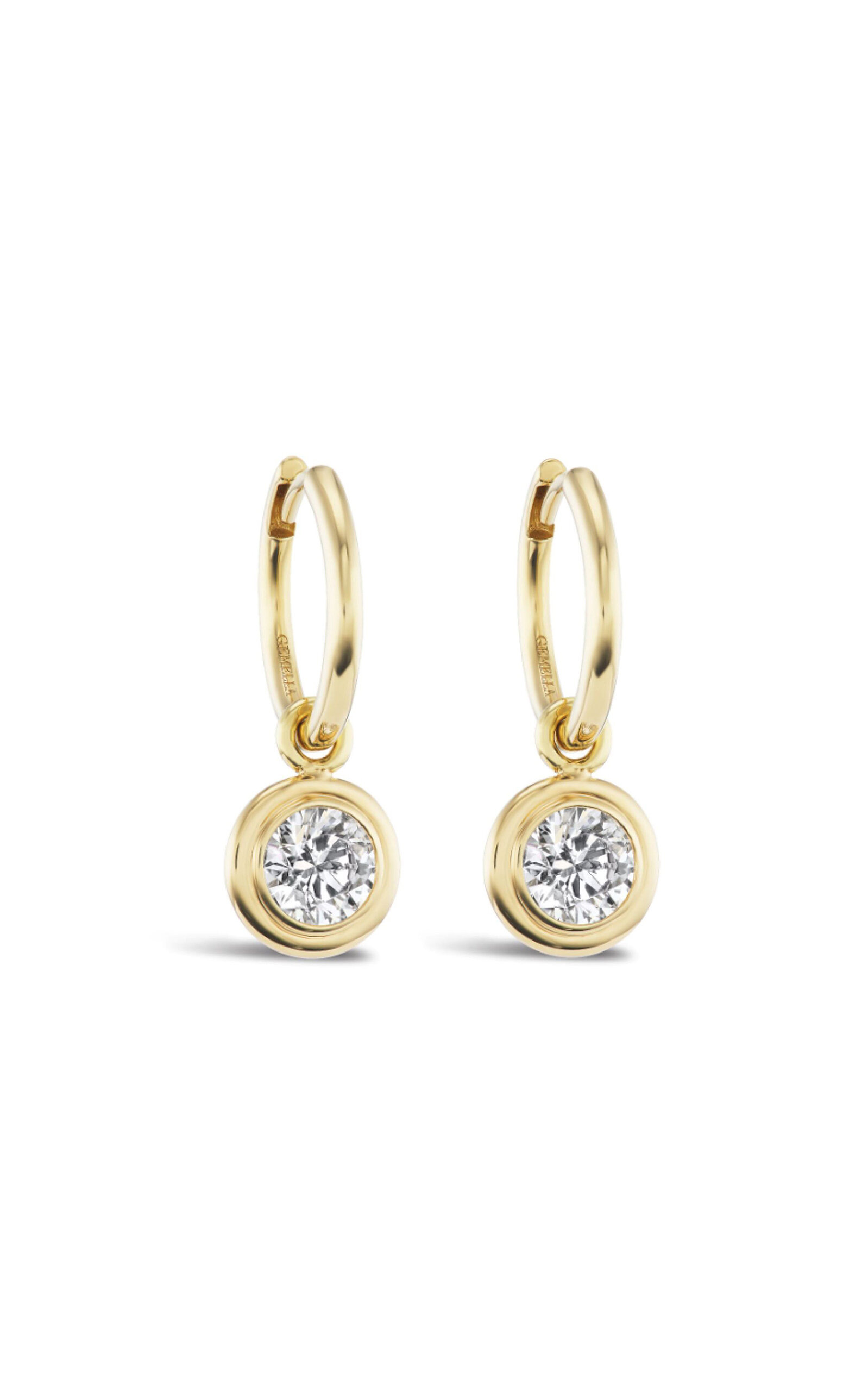 Gemella Jewels 18k Yellow Gold Diamond Earrings In Gold