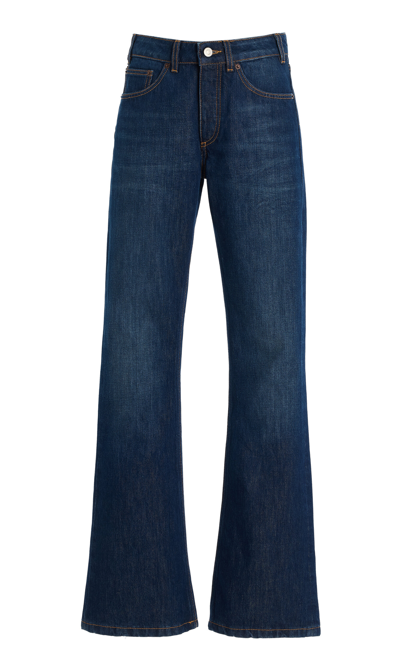 Jeanerica Moda Mid-rise Straight-leg Jeans In Blue