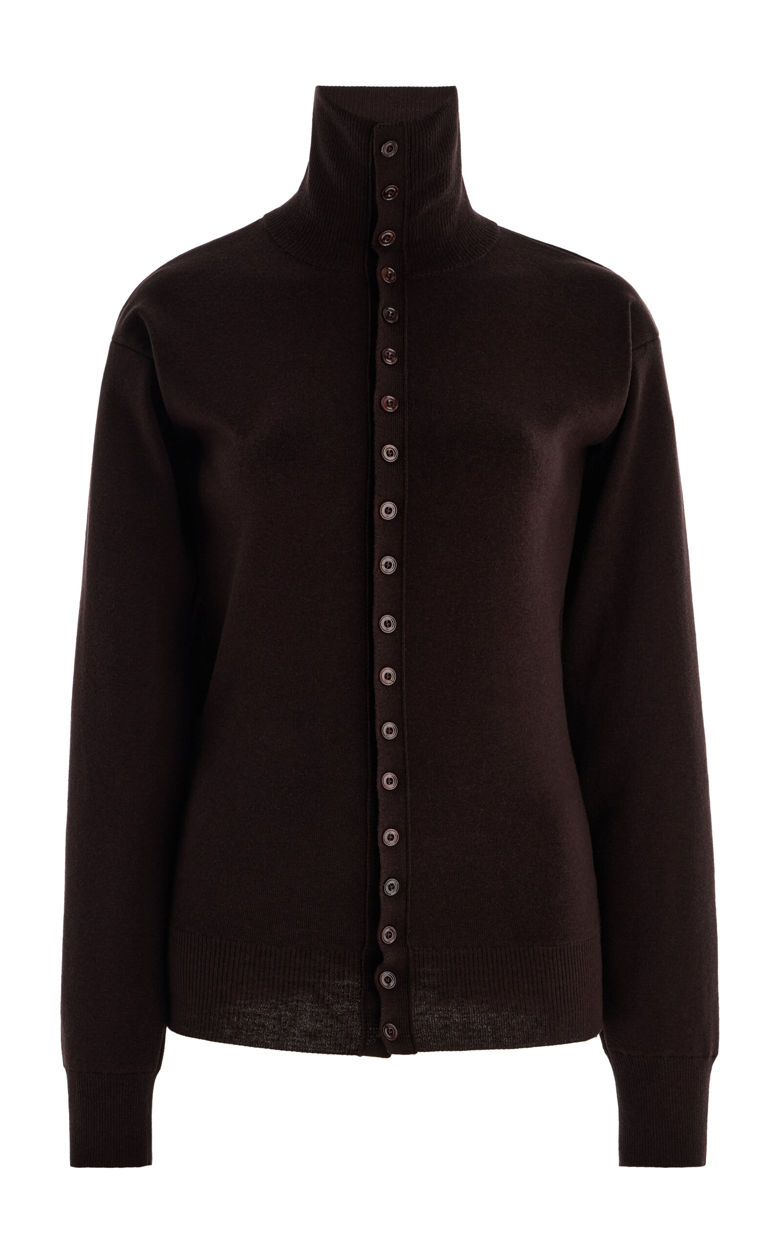 Lemaire Buttoned Fitted Wool Cardigan
