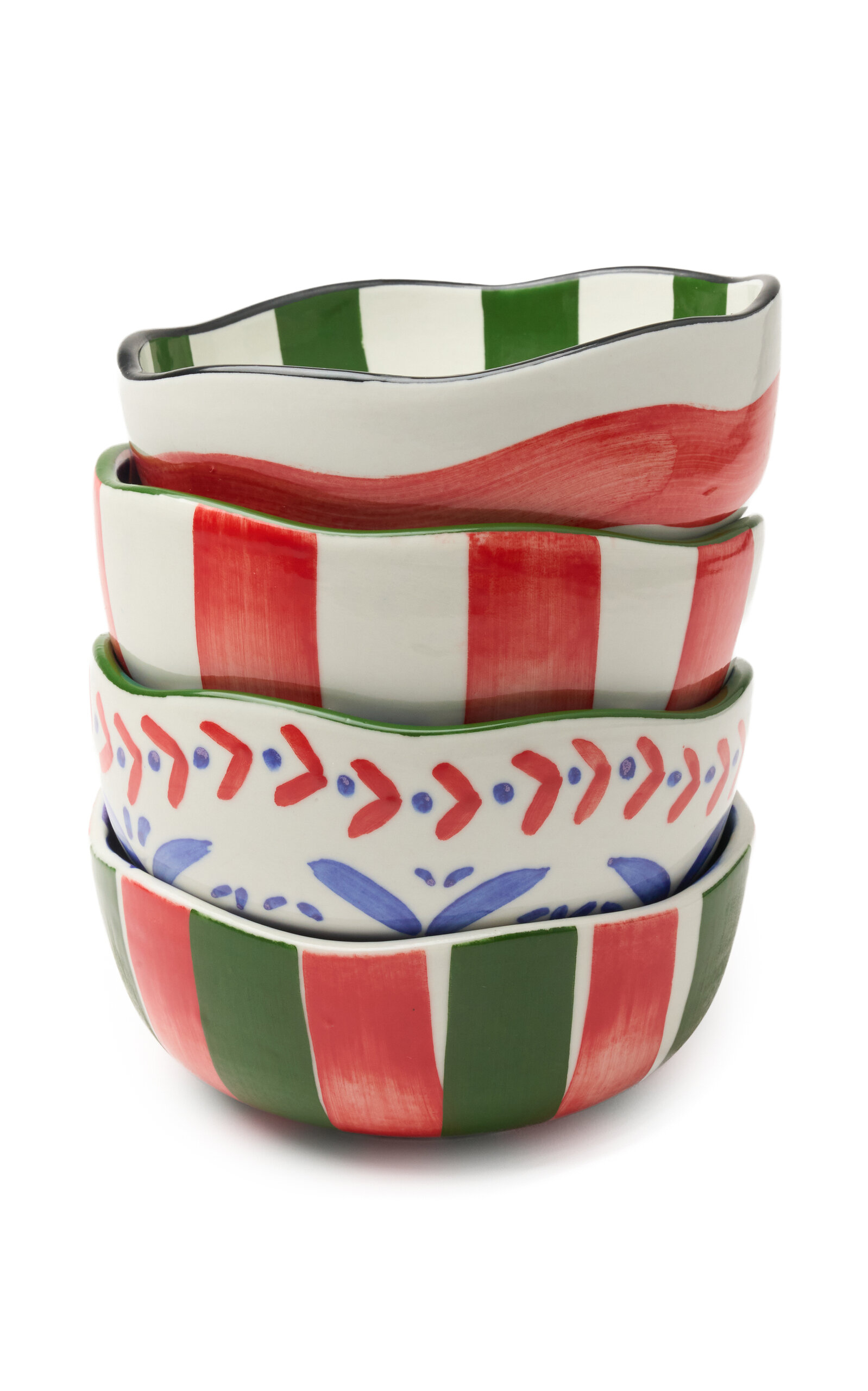 CAROLINA K PICNIC; SET-OF-FOUR; BOWLS