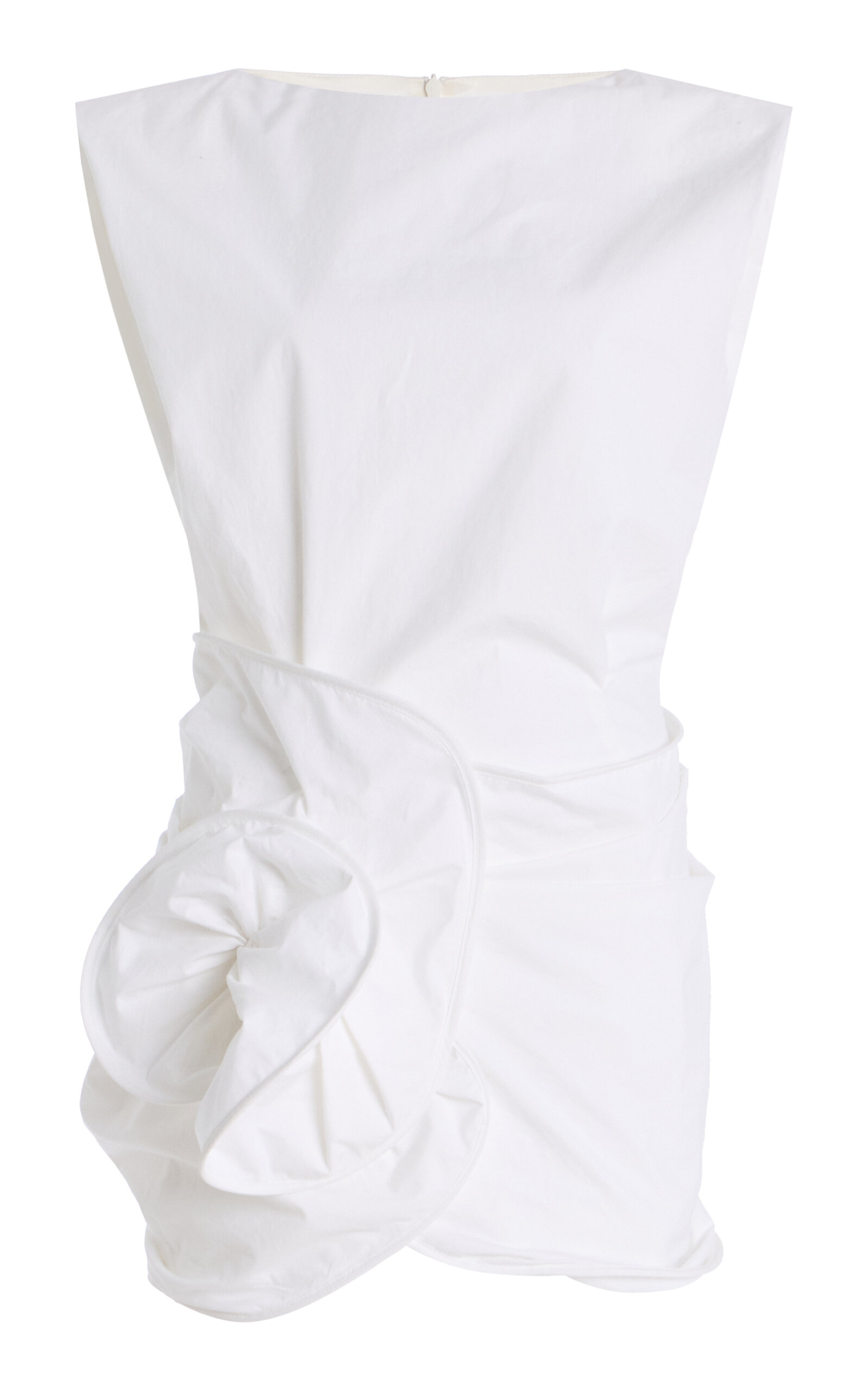 Magda Butrym Exclusive Riviera Rose-Detailed Cotton Mini Dress