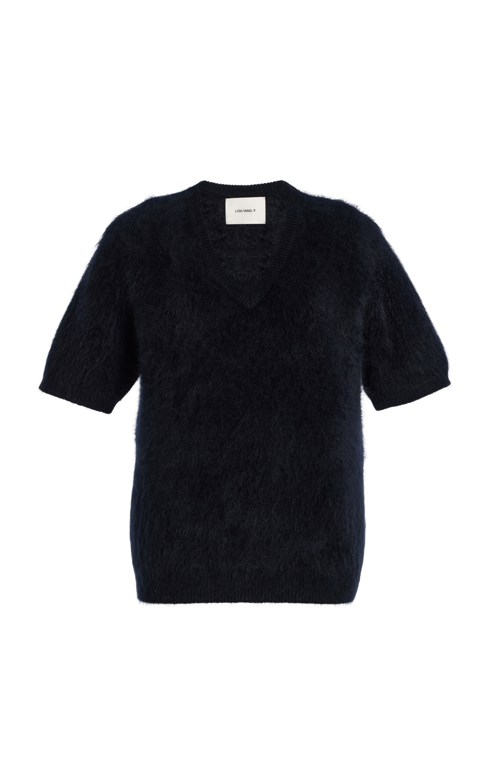 Lisa Yang Lovisa Brushed Cashmere T-shirt In Black