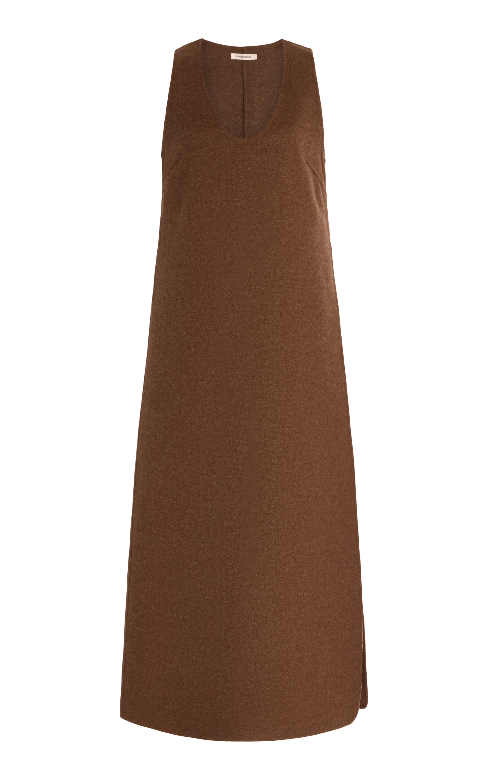 By Malene Birger Florence Wool Long Top In Brown