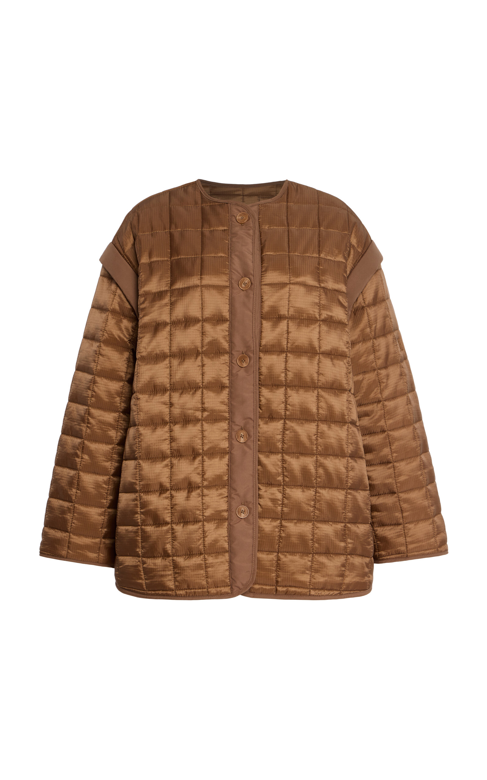 By Malene Birger Edith Quilted Jacket In Brown