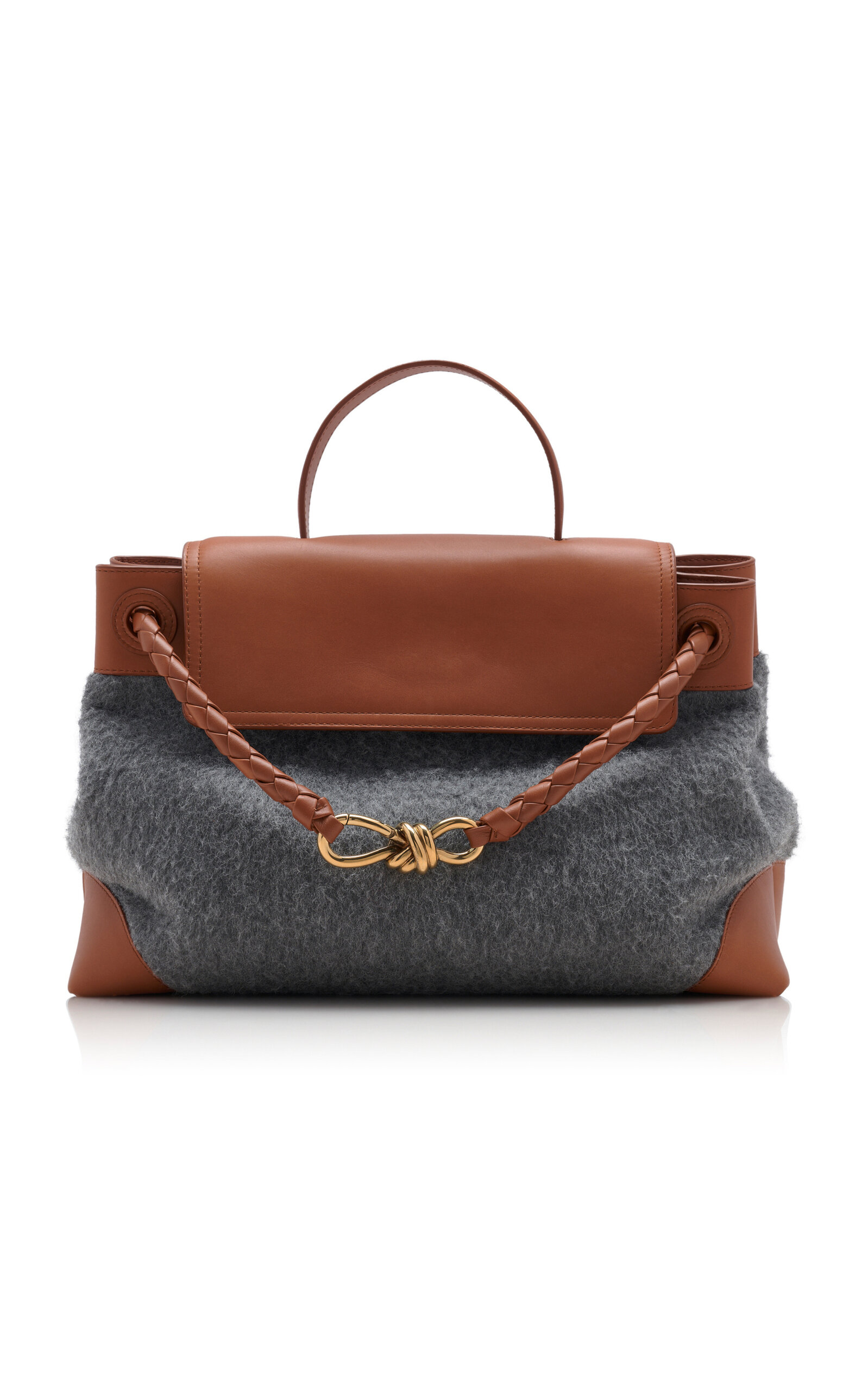 Bottega Veneta Ciao Ciao Wool-Felt Bag