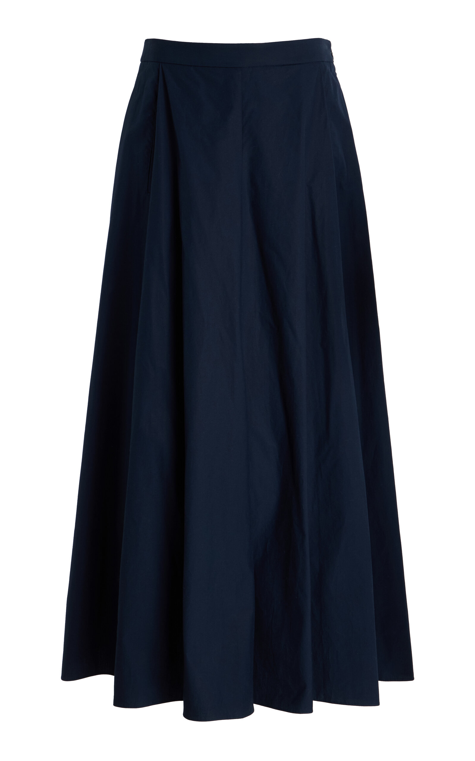 TWP Cecelia's Cotton Midi Skirt - Navy