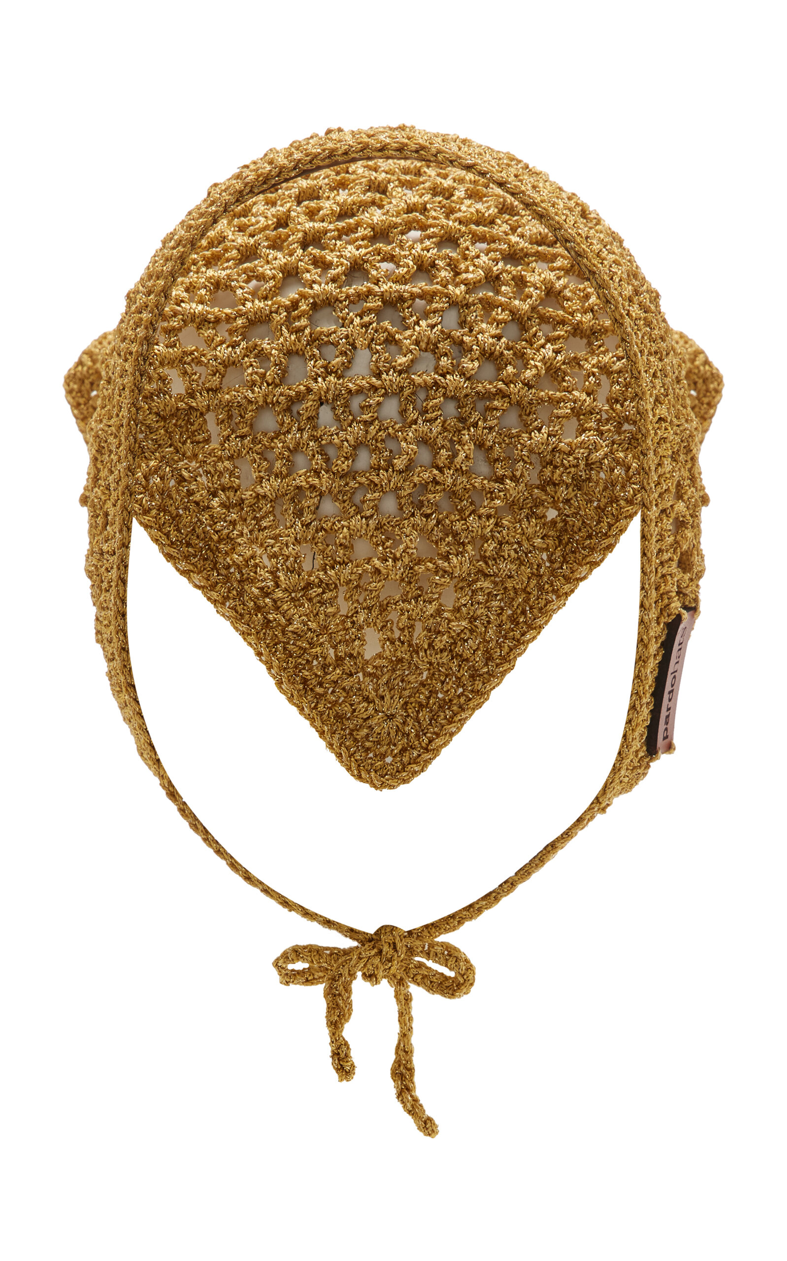 PARDOhats Exclusive Riviera Crocheted Bandana - Gold - OS - Women's Accessories