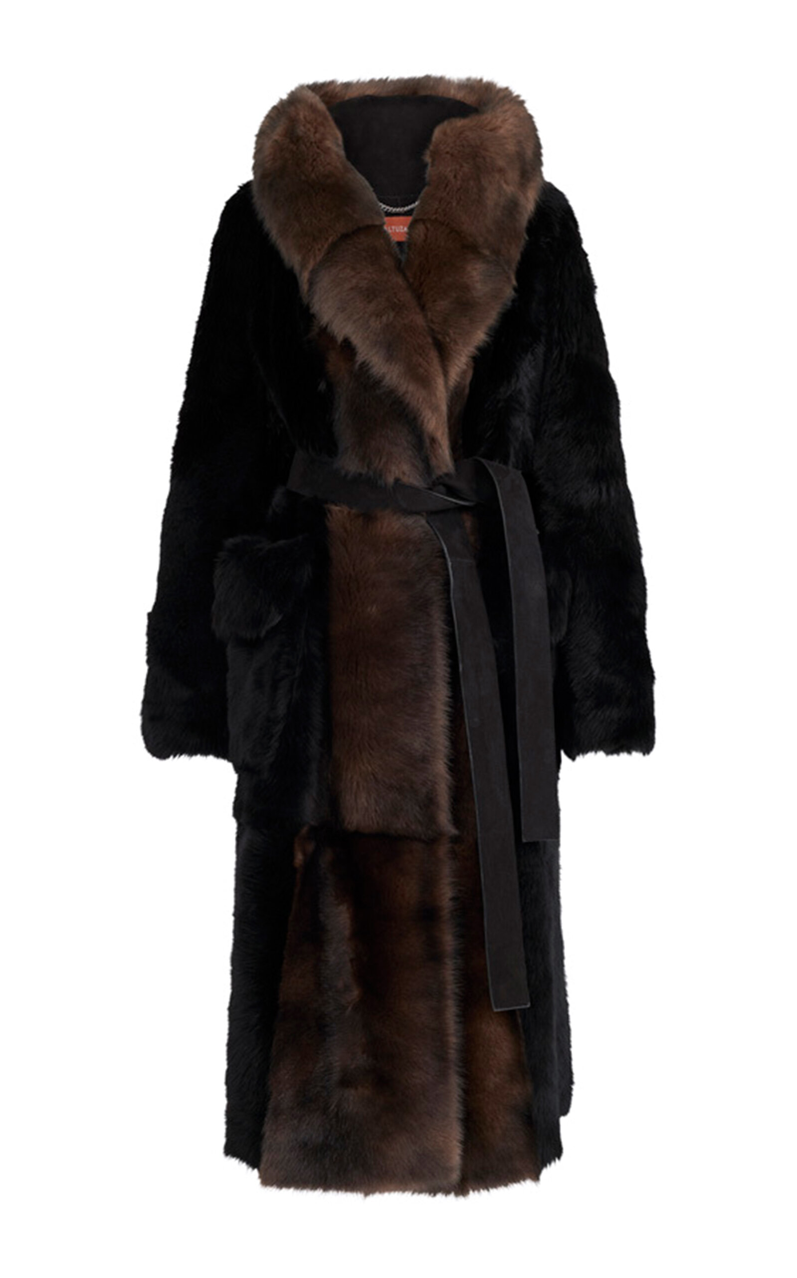 Altuzarra Geoff Shearling-Trimmed Leather Coat