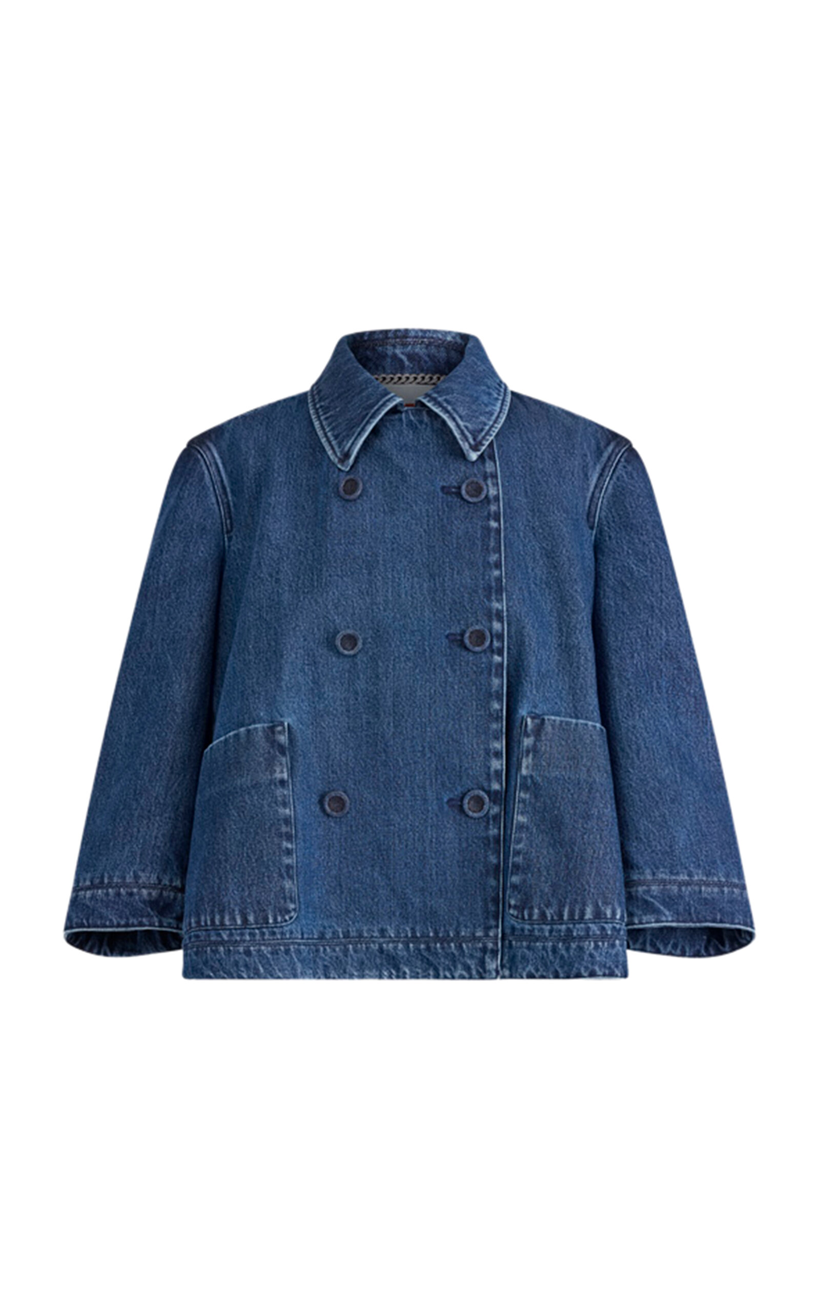 Altuzarra Hayden Cropped Organic Denim Jacket