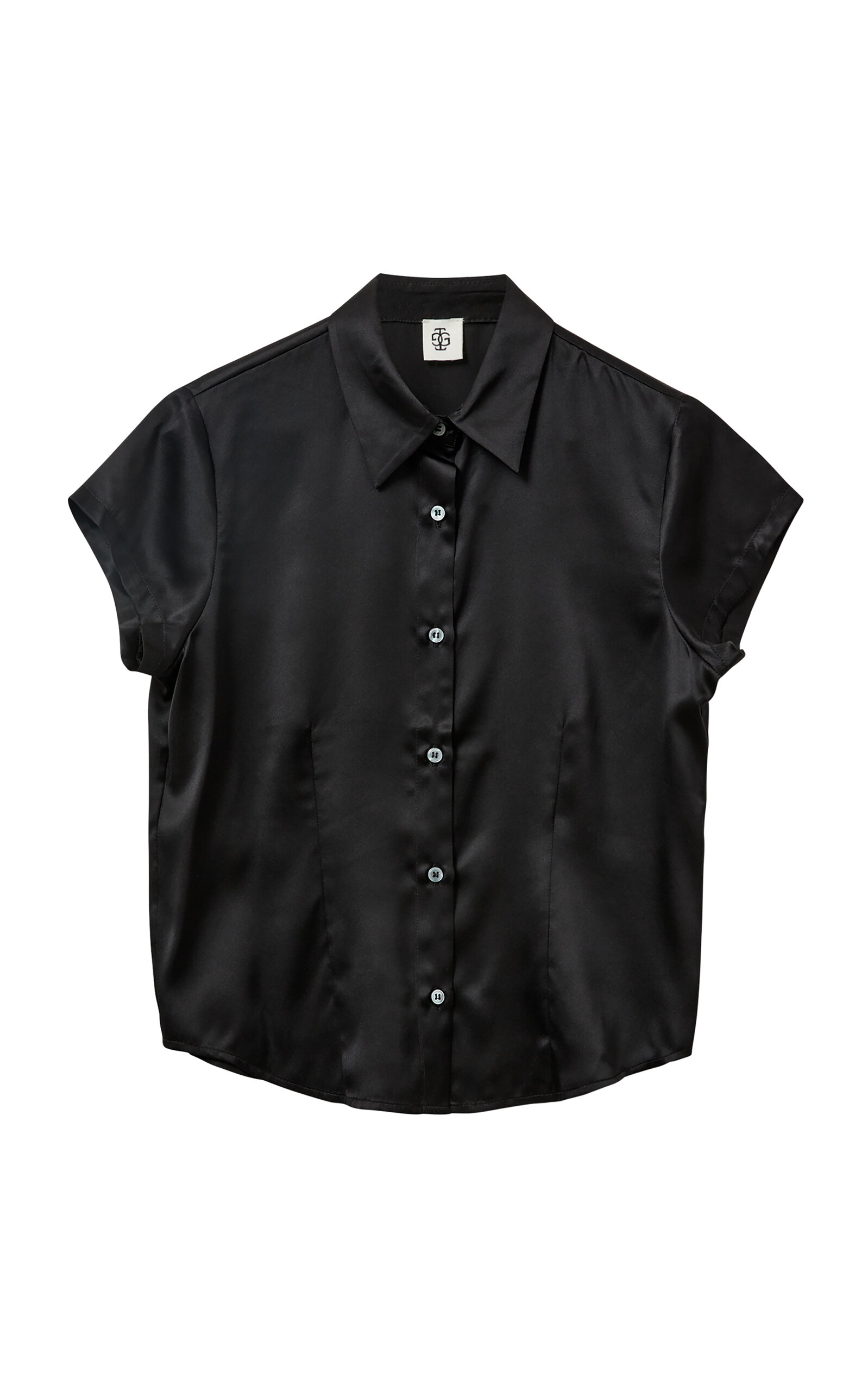 THE GARMENT Catania Silk Shirt - Black