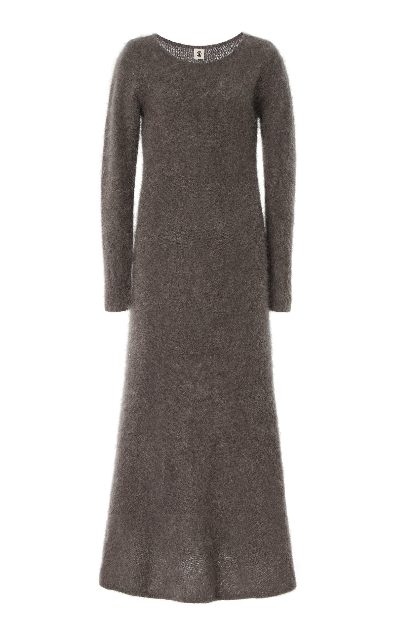 The Garment Long-sleeved Maxi Dress In Gray