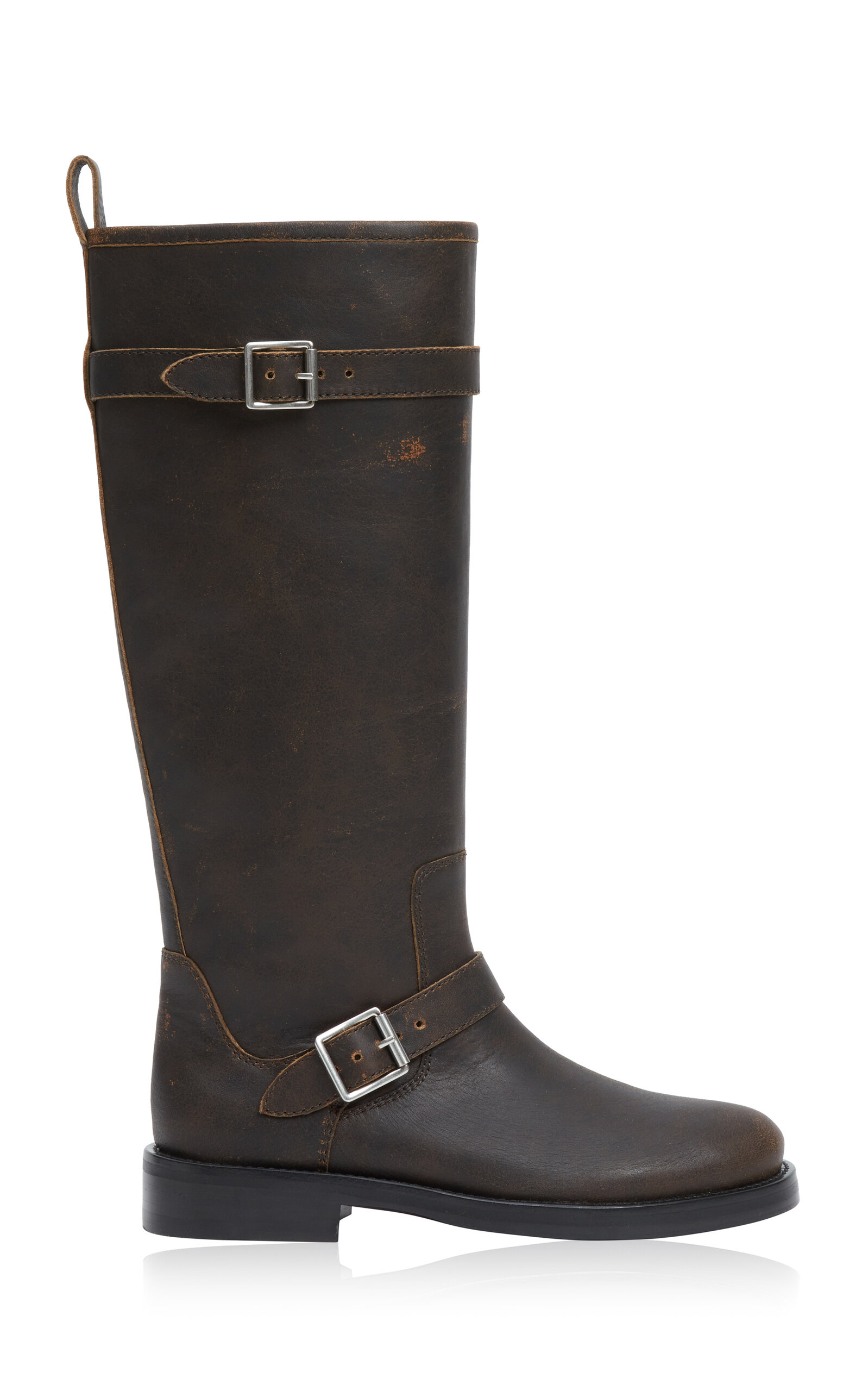 Simkhai Noah Leather Boots In Brown