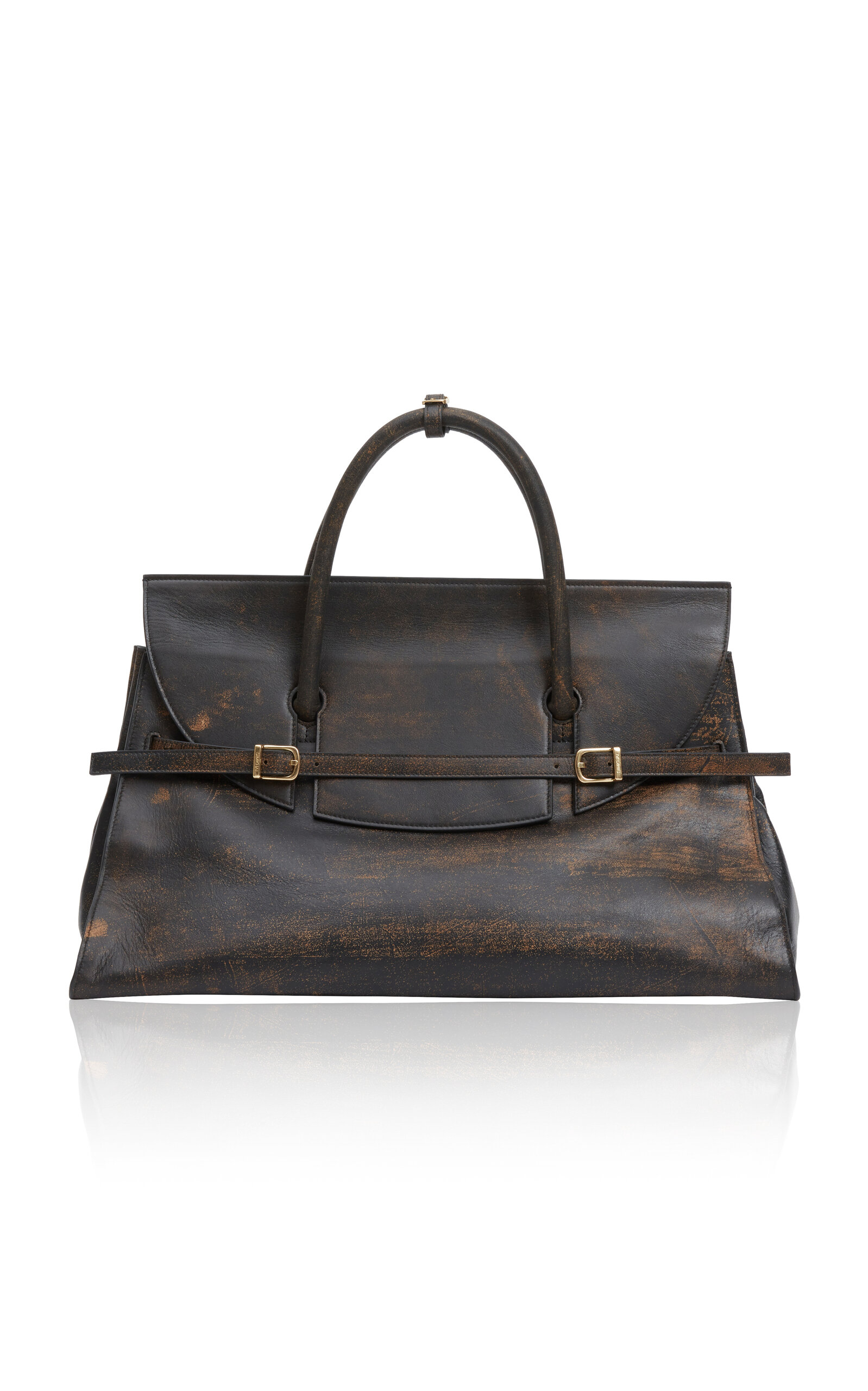 River Leather Top Handle Bag