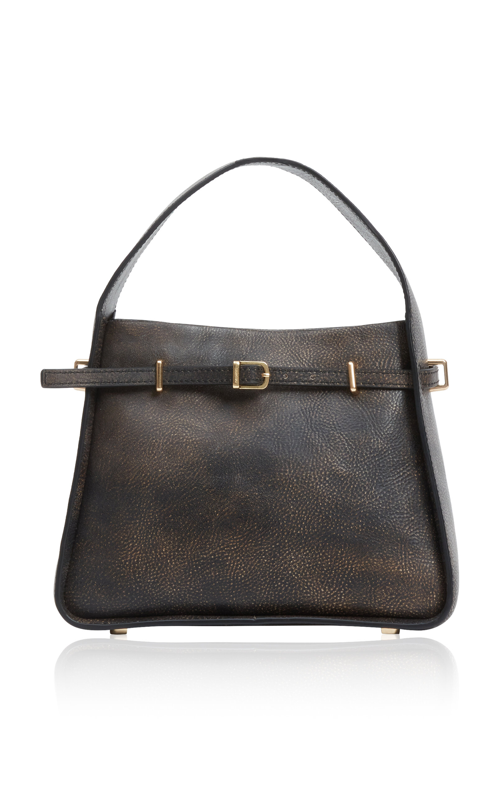 River Small Leather Bucket Bag