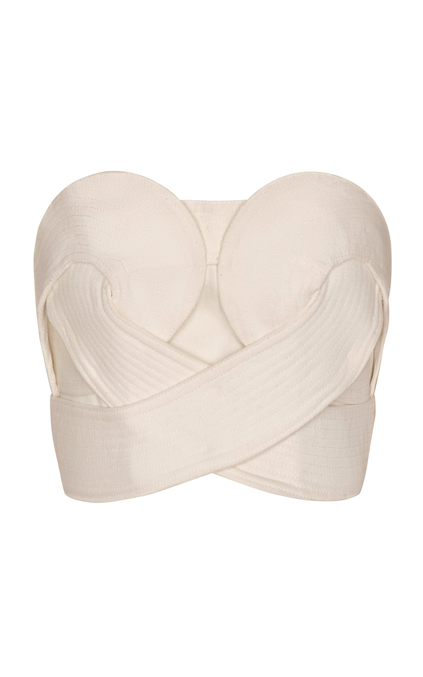 Andres Otalora Onda Denim Cotton Top