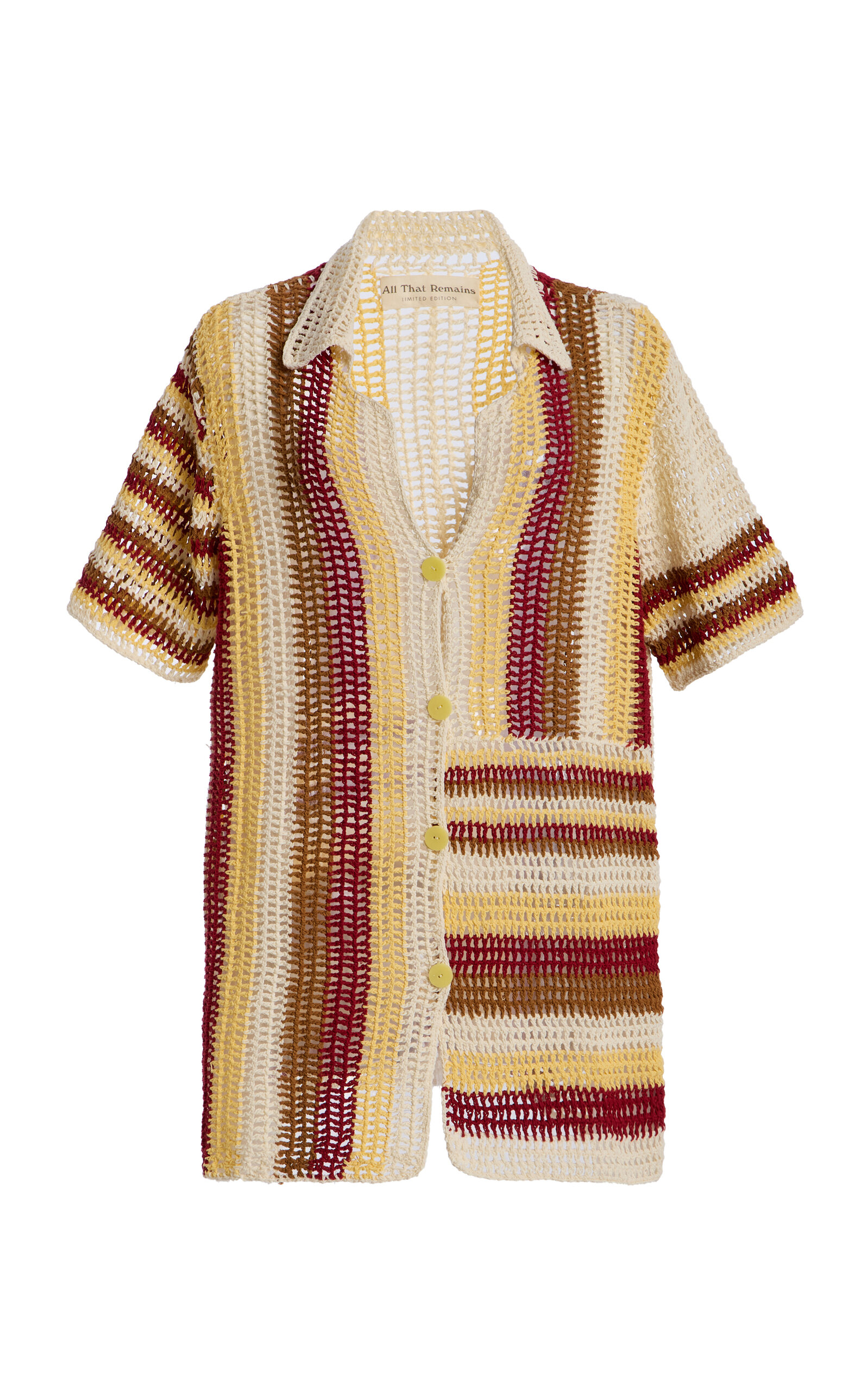 All That Remains Exclusive Floyd Crocheted Cotton Mini Shirt Dress