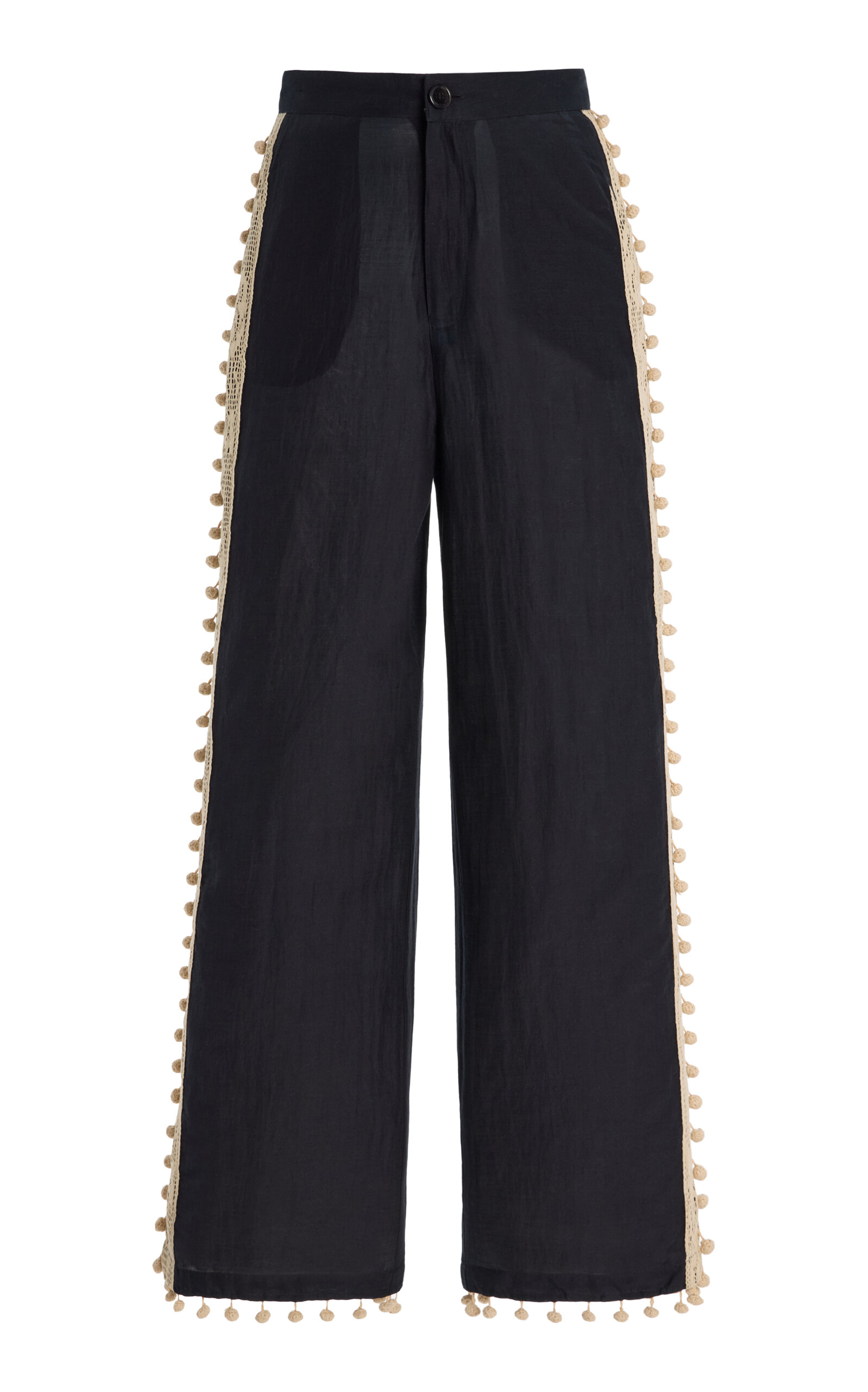 All That Remains Lucian Crochet-detailed Cotton Pants In Multi
