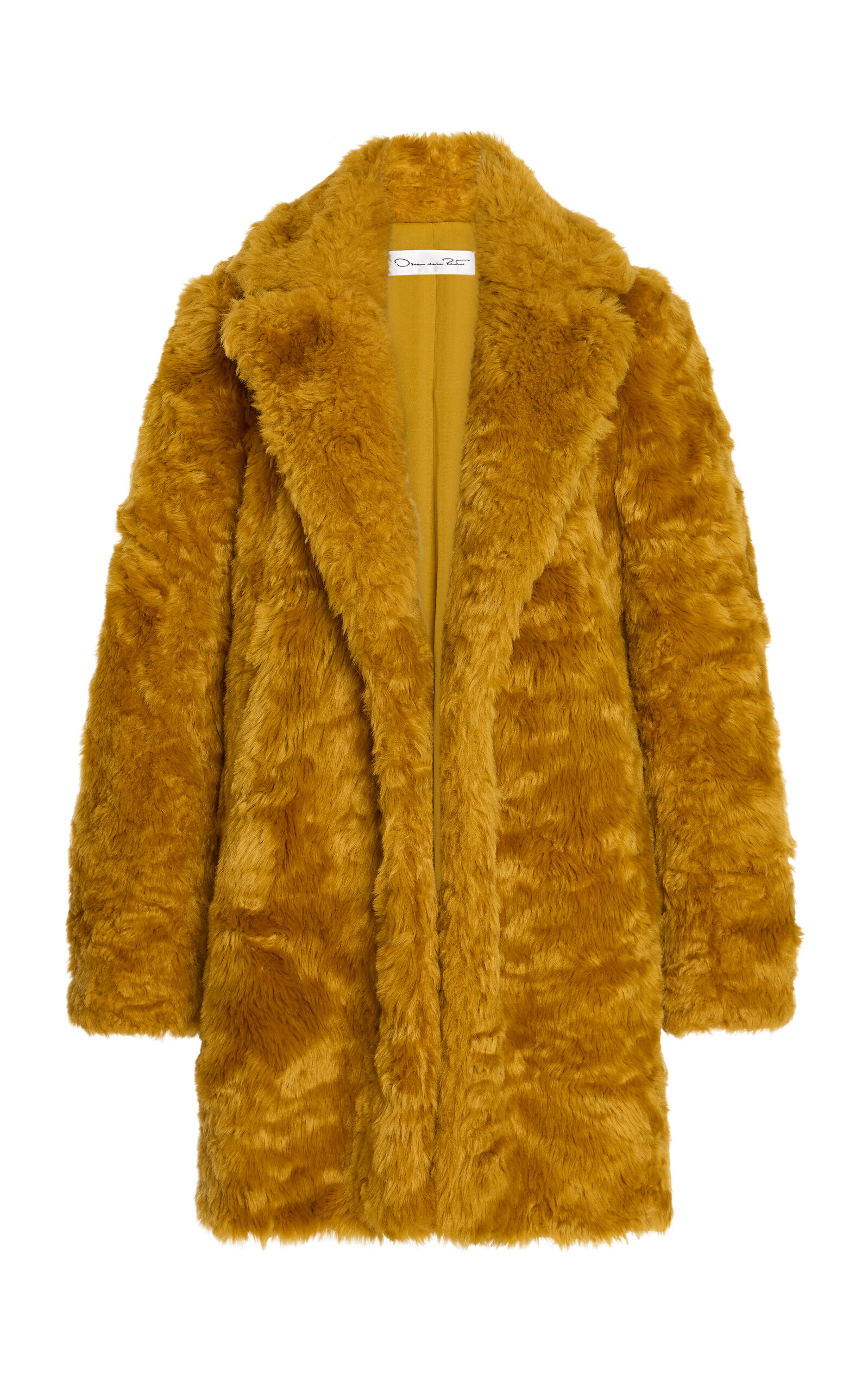 Oscar de la Renta Faux Fur Coat