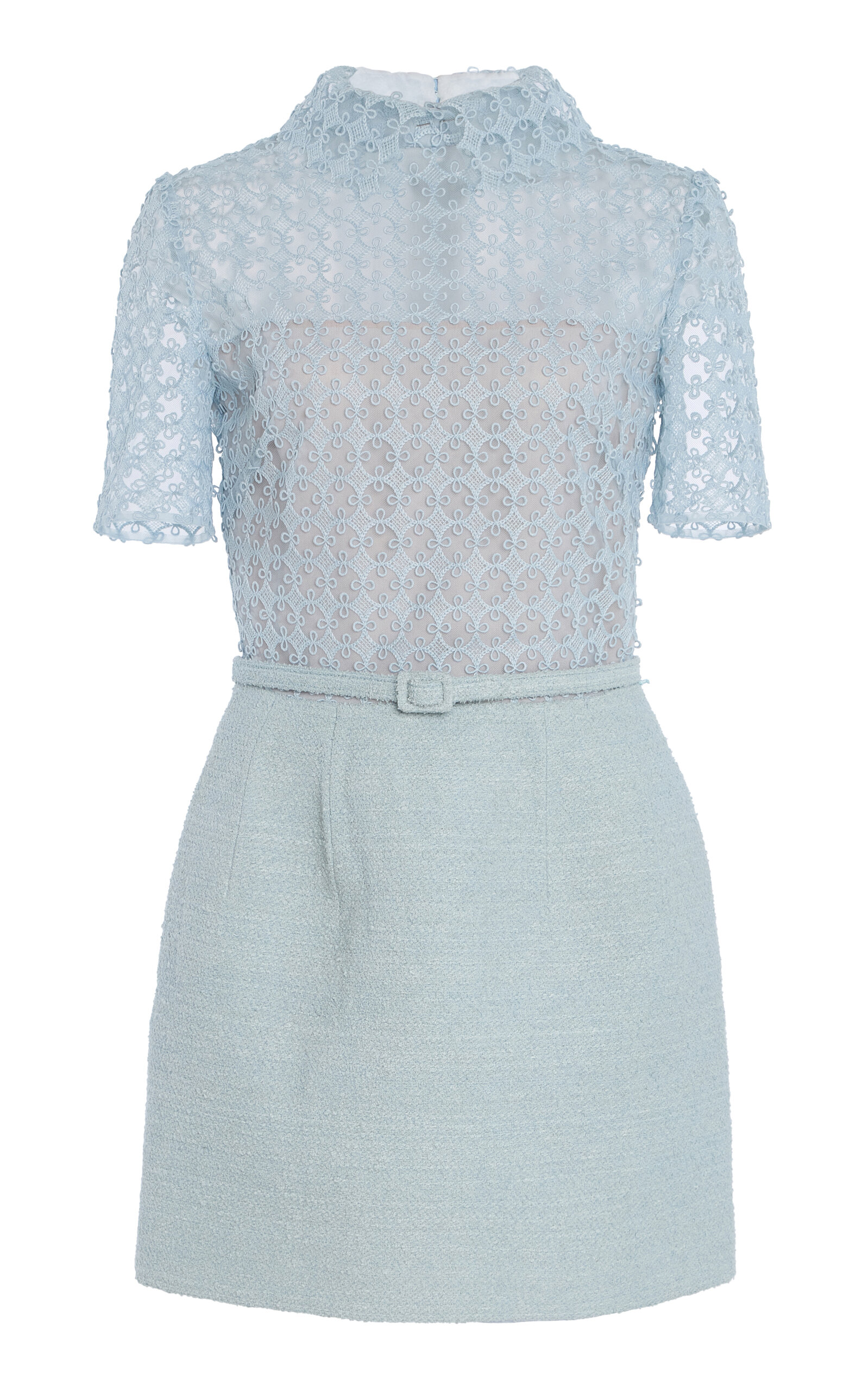 Oscar de la Renta Guipure Tweed Mini Dress