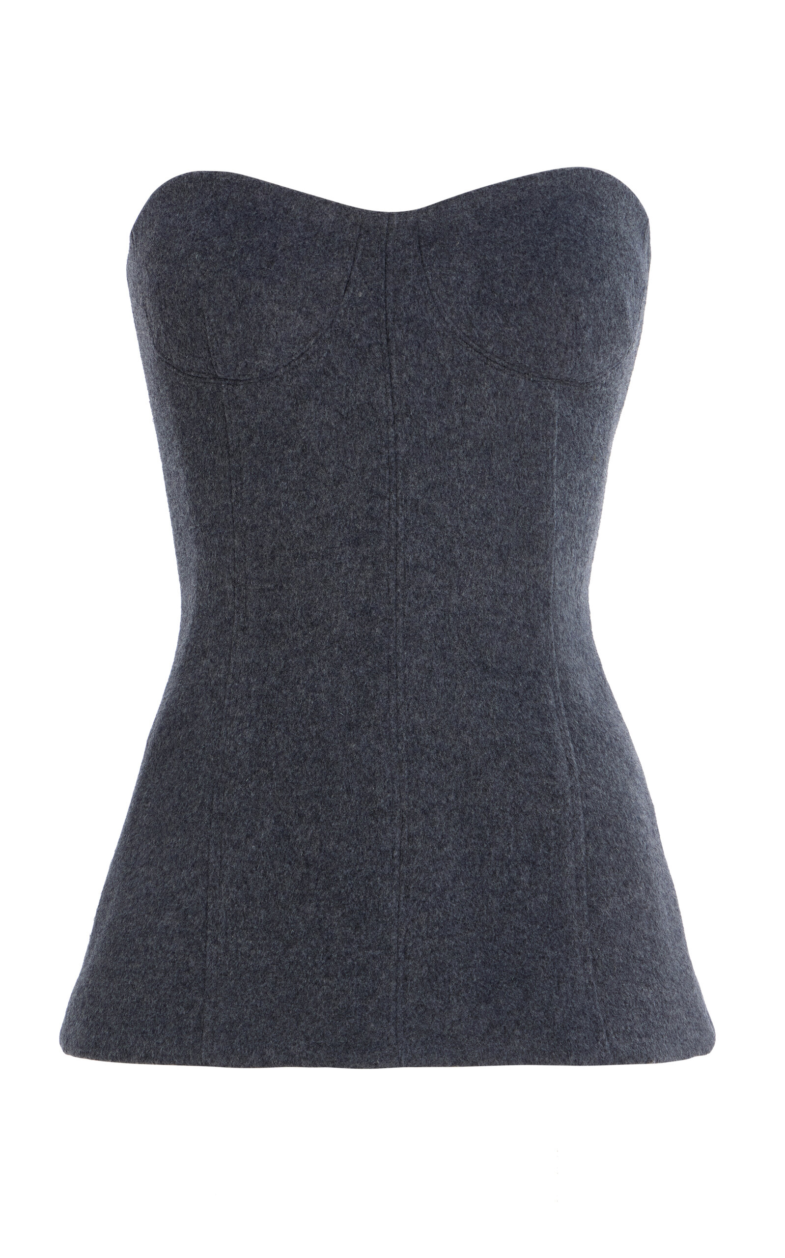 Simkhai Lowell Wool Bustier In Grey