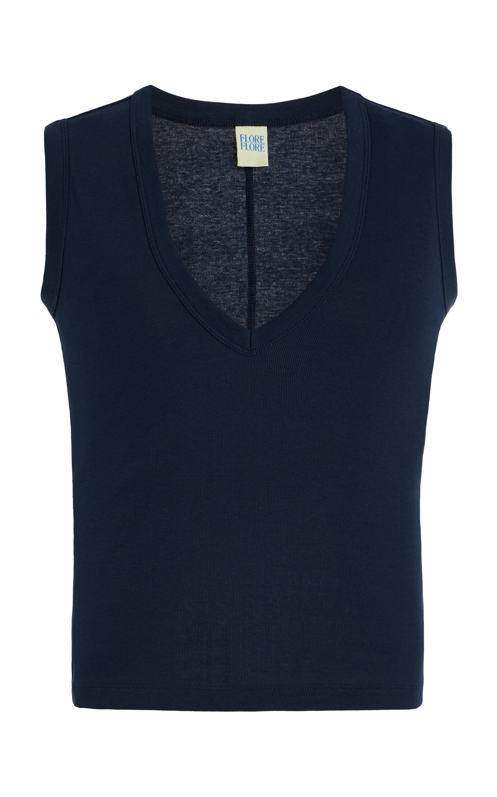 Flore Flore Dewi Cotton Tank Top In Blue