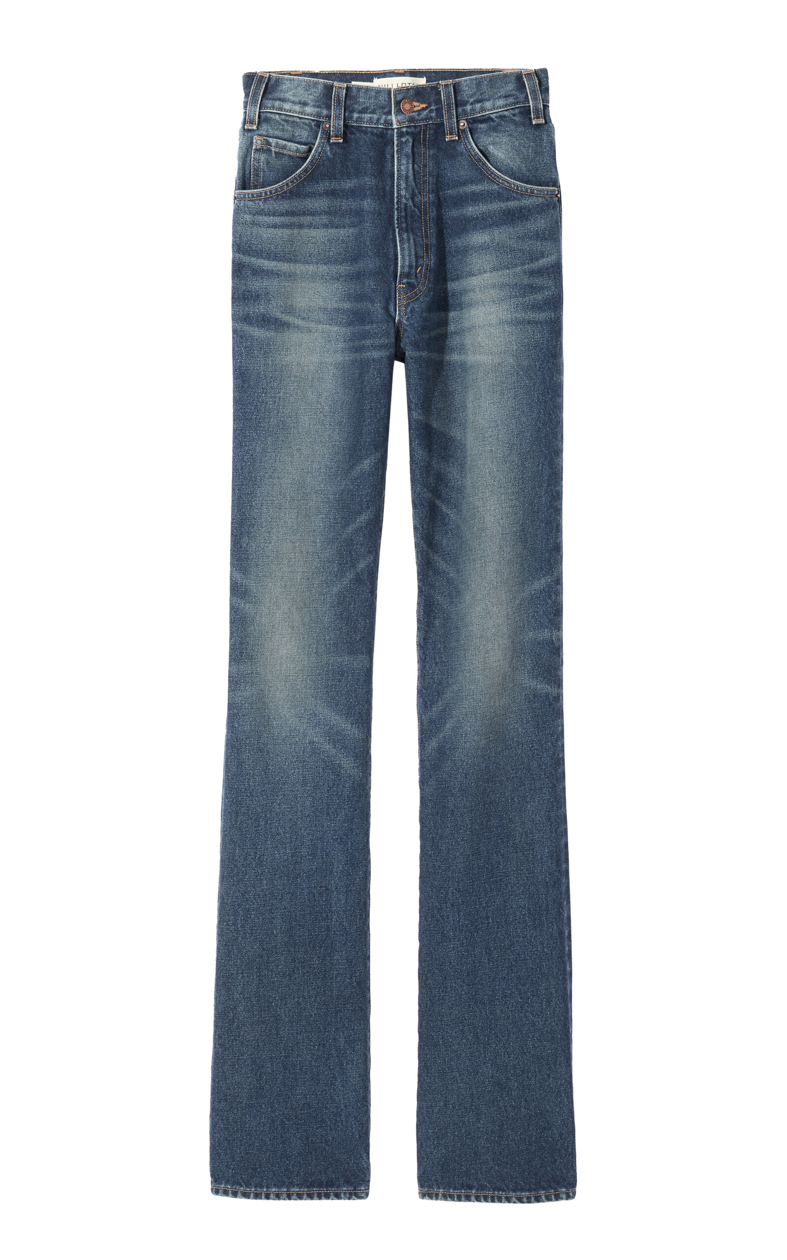 Nili Lotan Joan Cotton Jeans In Blue
