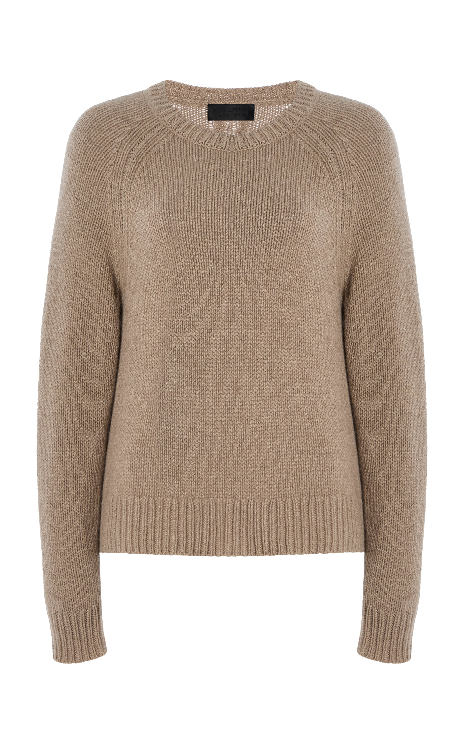 Nili Lotan Laurel Cashmere Sweater In Taupe