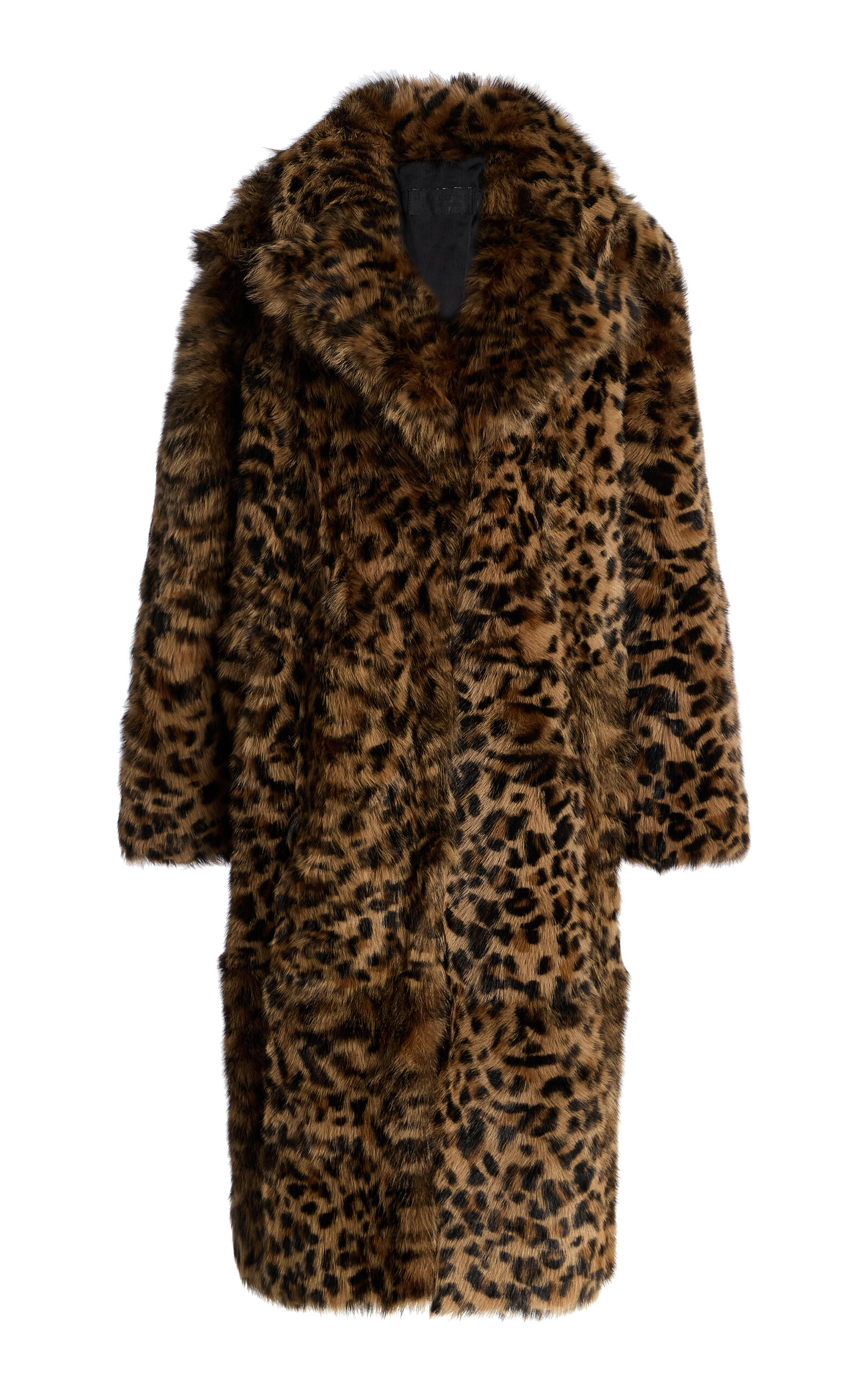NILI LOTAN Ingrid Leopard-Print Shearling Coat