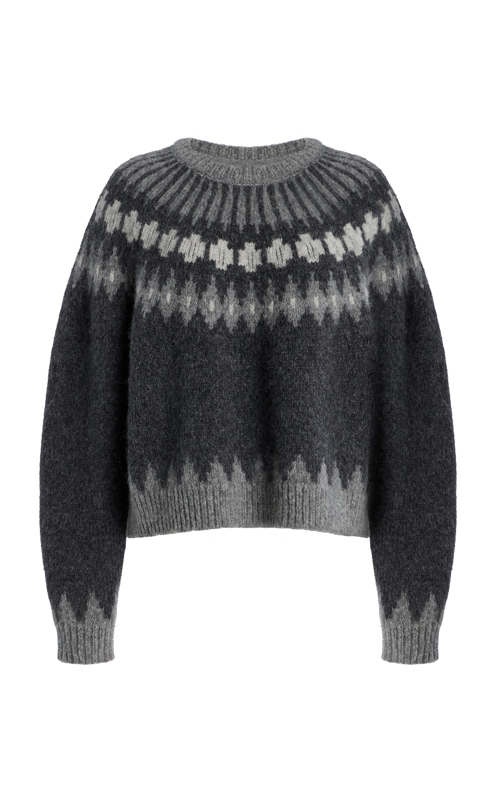NILI LOTAN Alena Fair Isle Wool-Blend Sweater