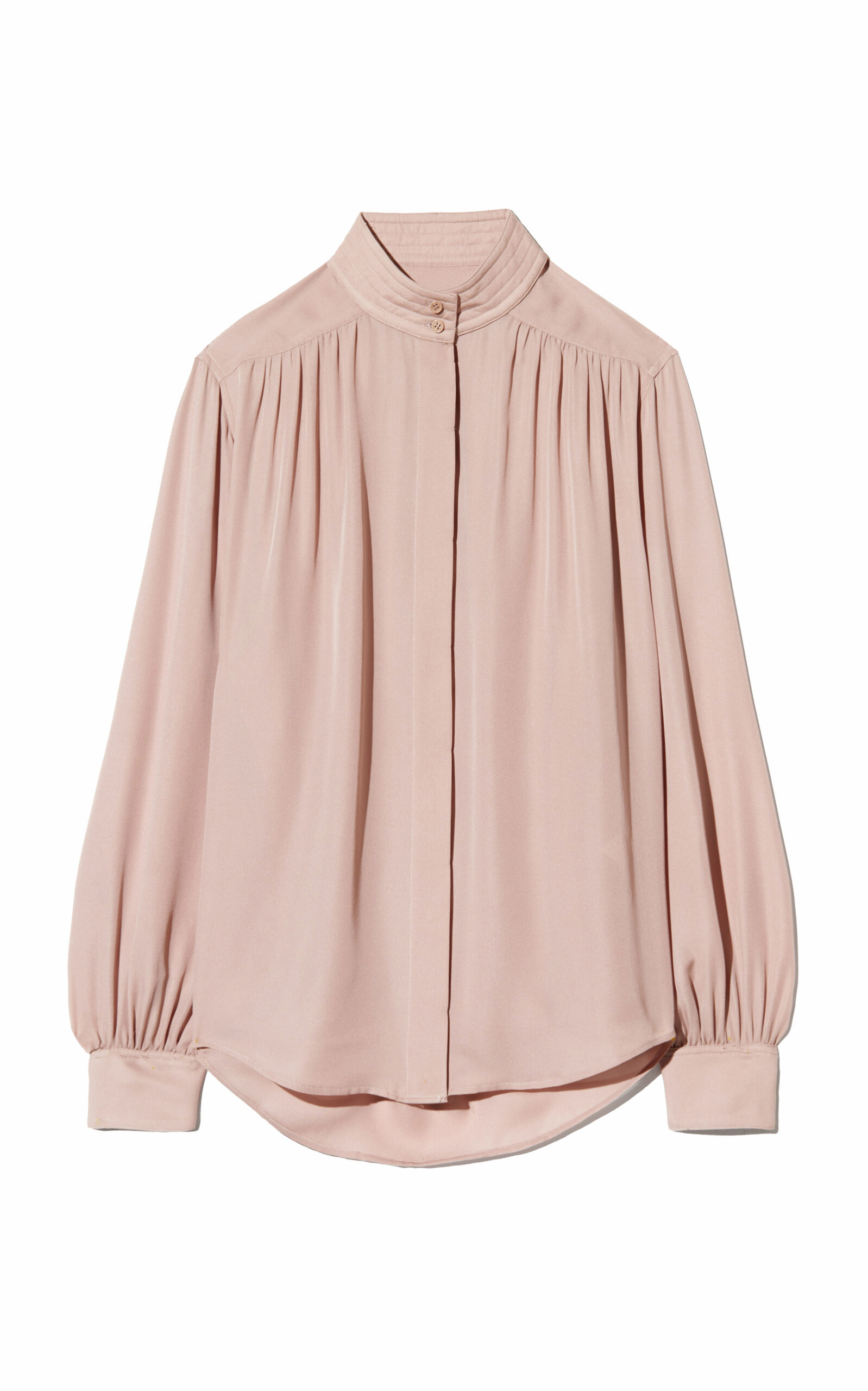 NILI LOTAN Revi Pleated Silk Top