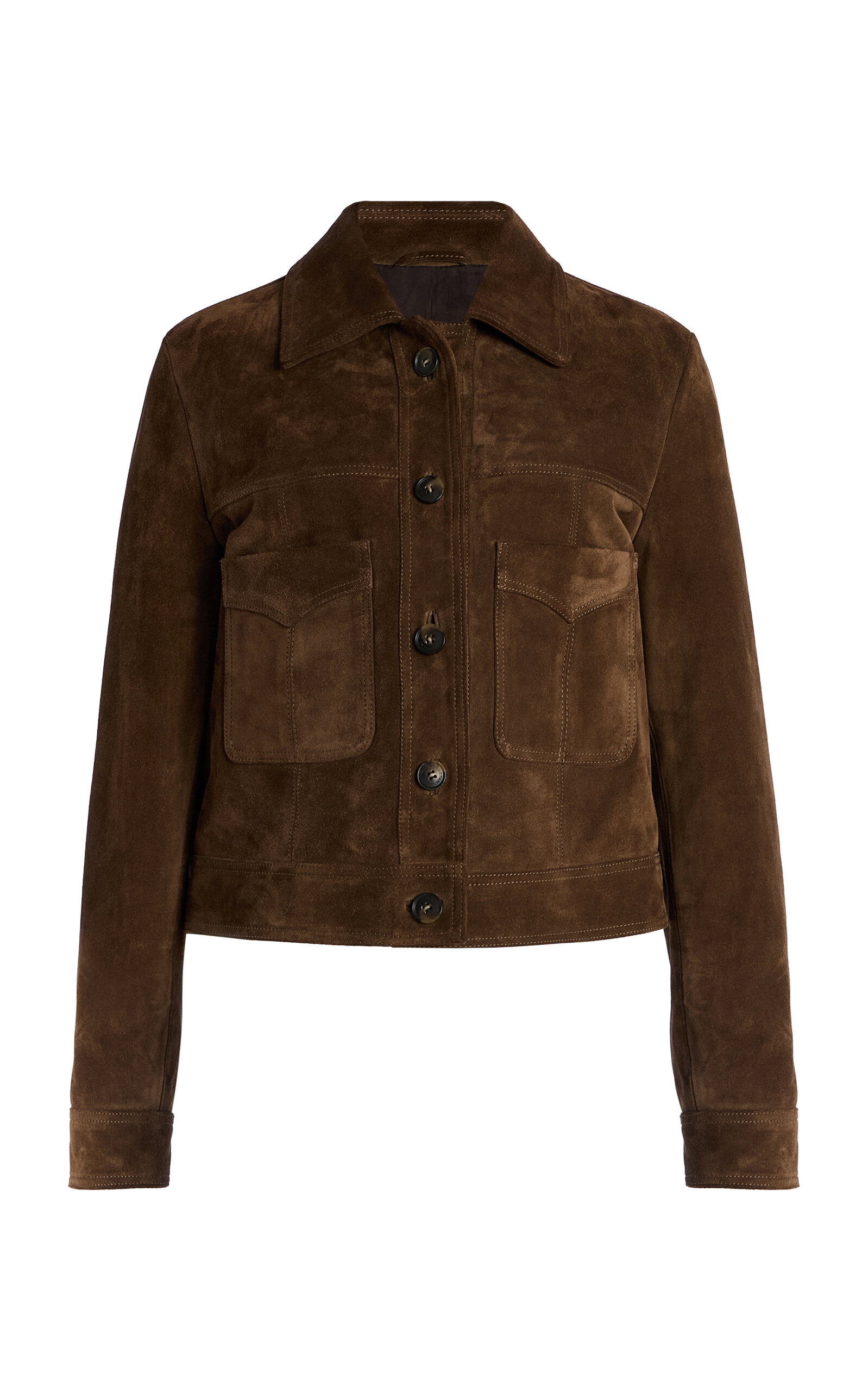 Nili Lotan Susannah Suede Jacket In Brown