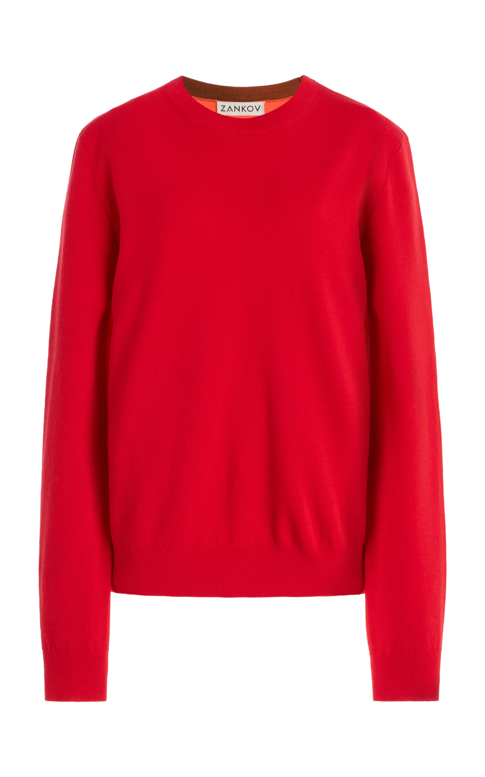 Zankov Sasha Merino Wool Sweater In Red
