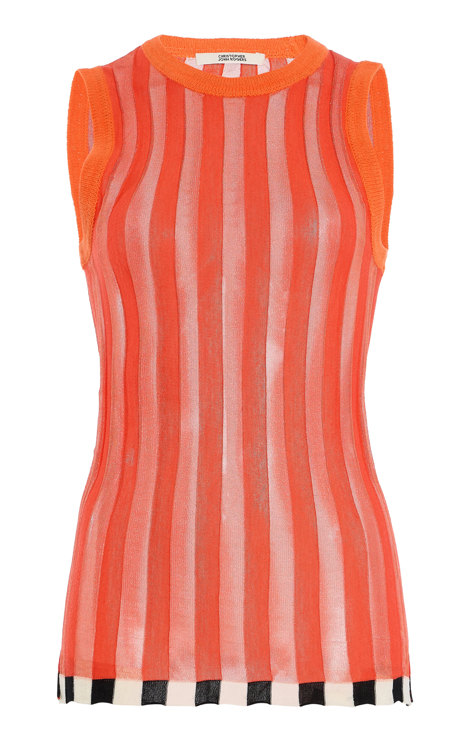 Christopher John Rogers Pleated Merino Wool Sweater