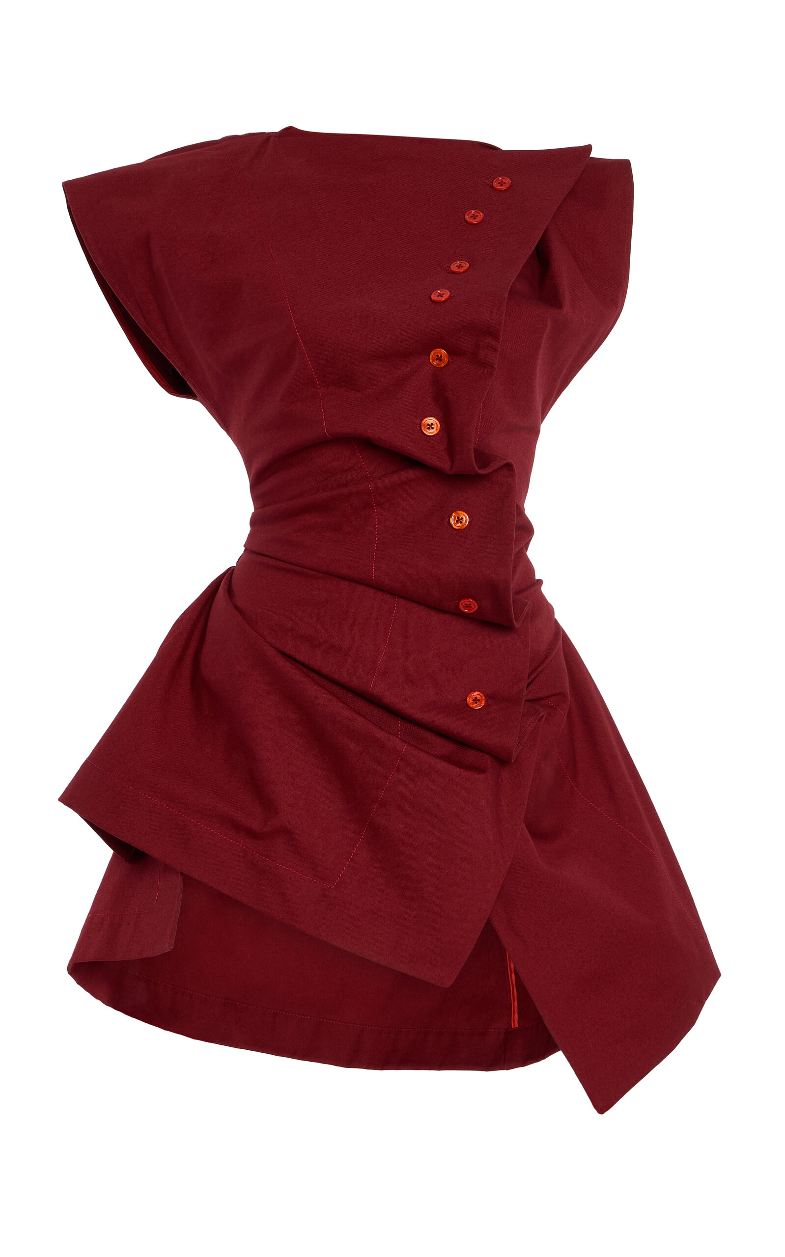 Christopher John Rogers Laced-Back Cotton Shirt