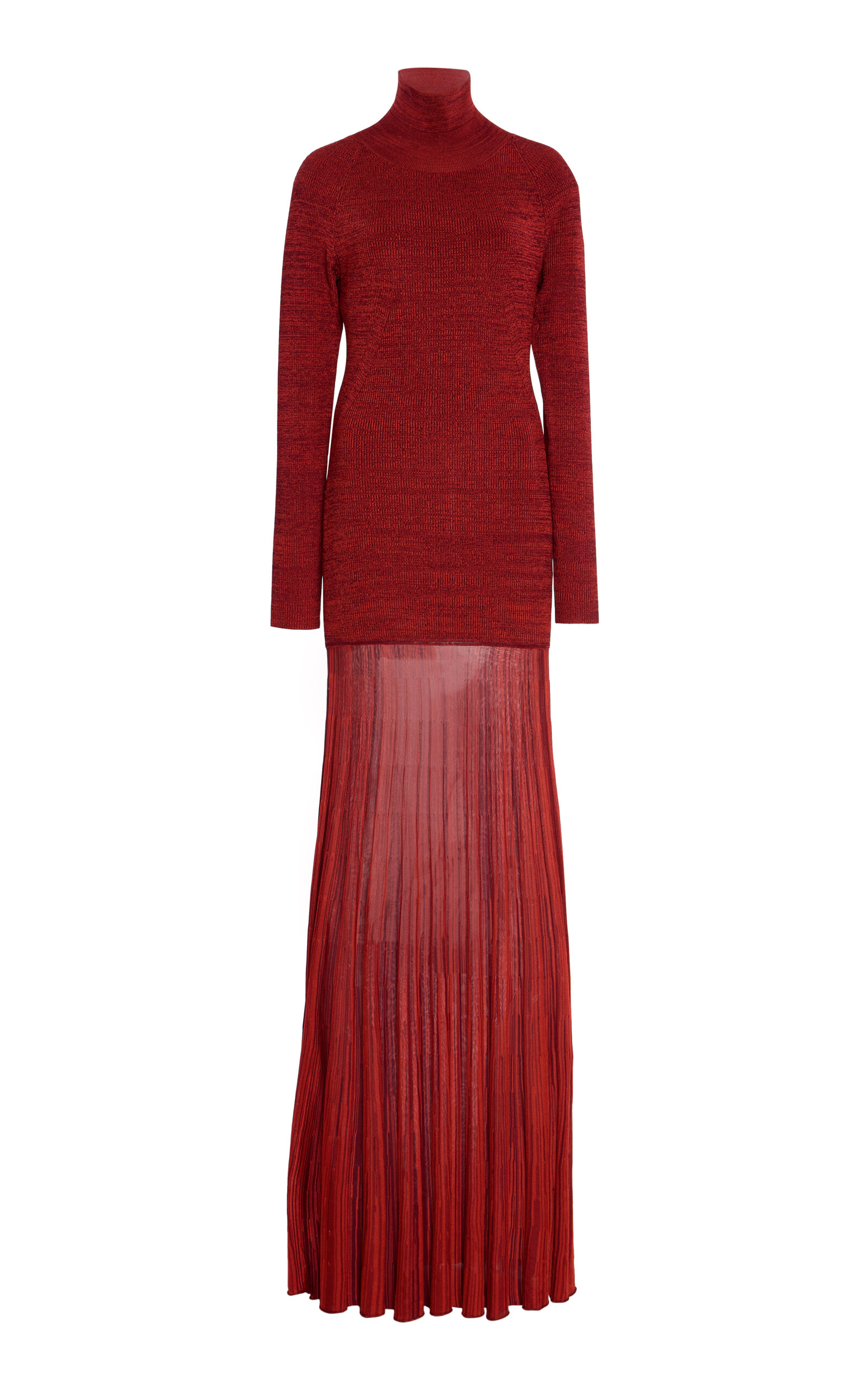 Christopher John Rogers Knit Jersey Maxi Dress