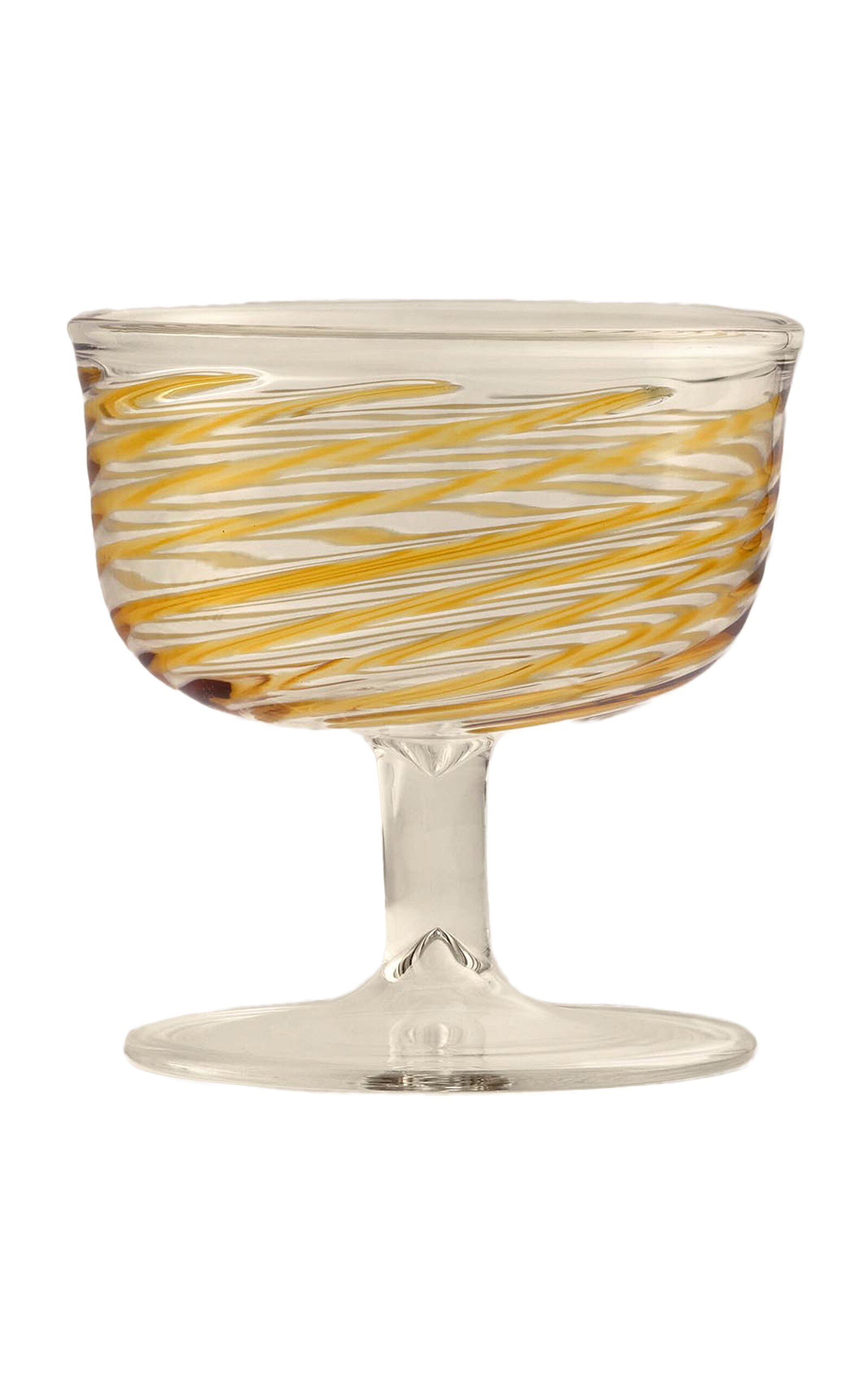 ANŪT Cairo Set-of-Two; Swirly Ice Cream Bowls - Yellow