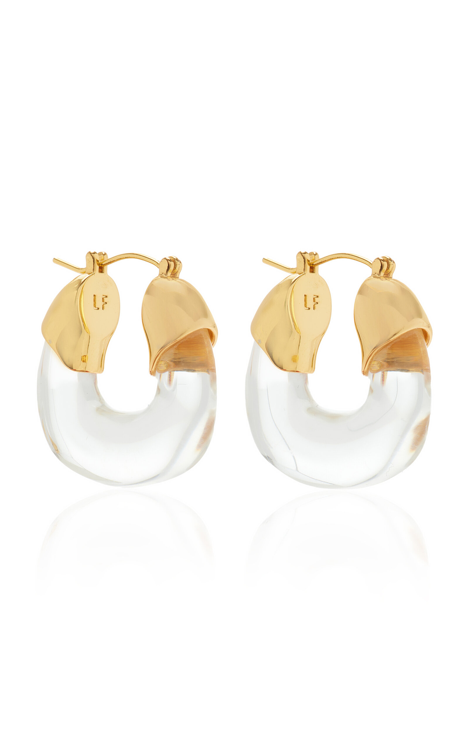Lizzie Fortunato Mini Organic Hoop Earrings In Gold