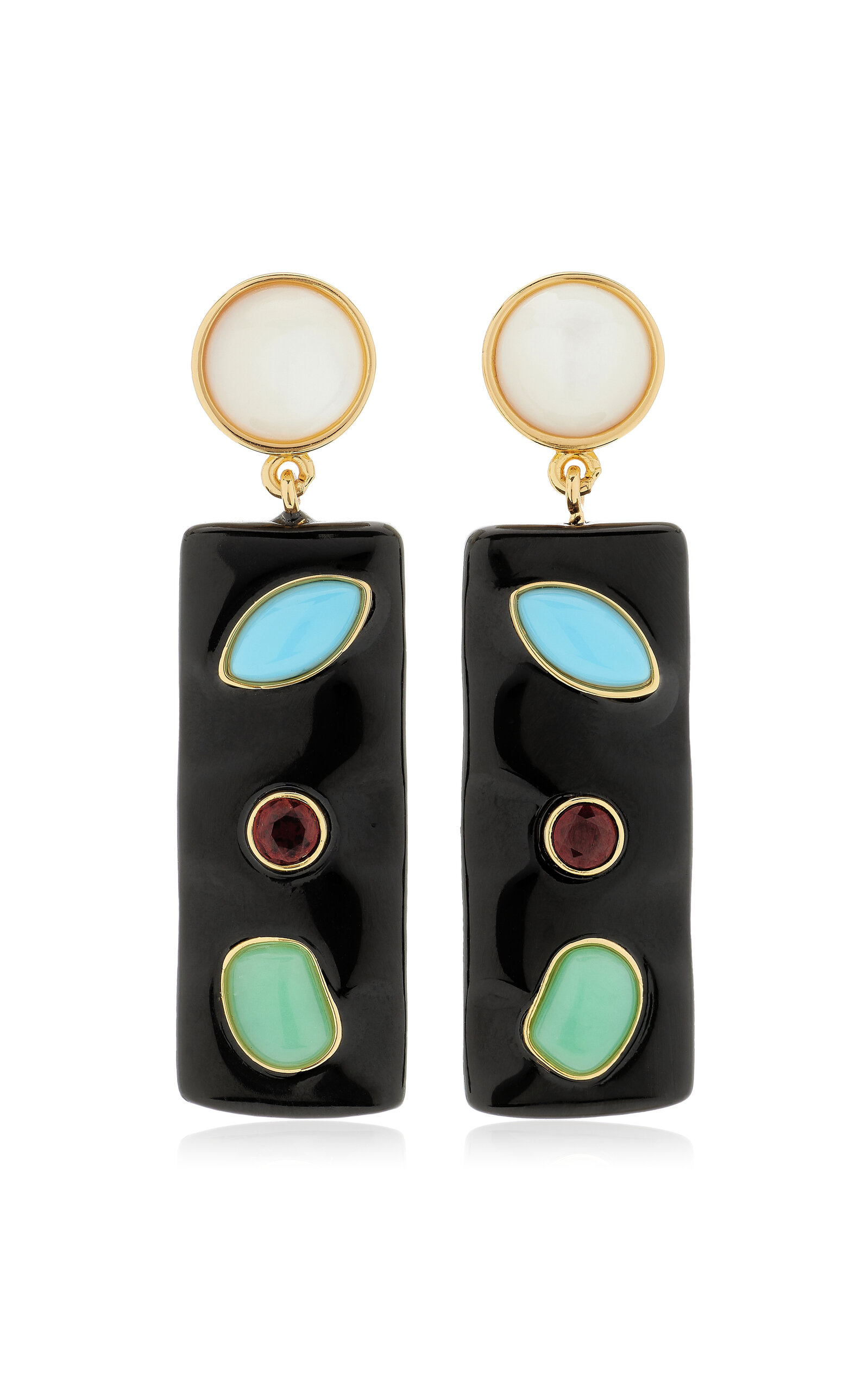 Lizzie Fortunato Tessera Earrings In Multi