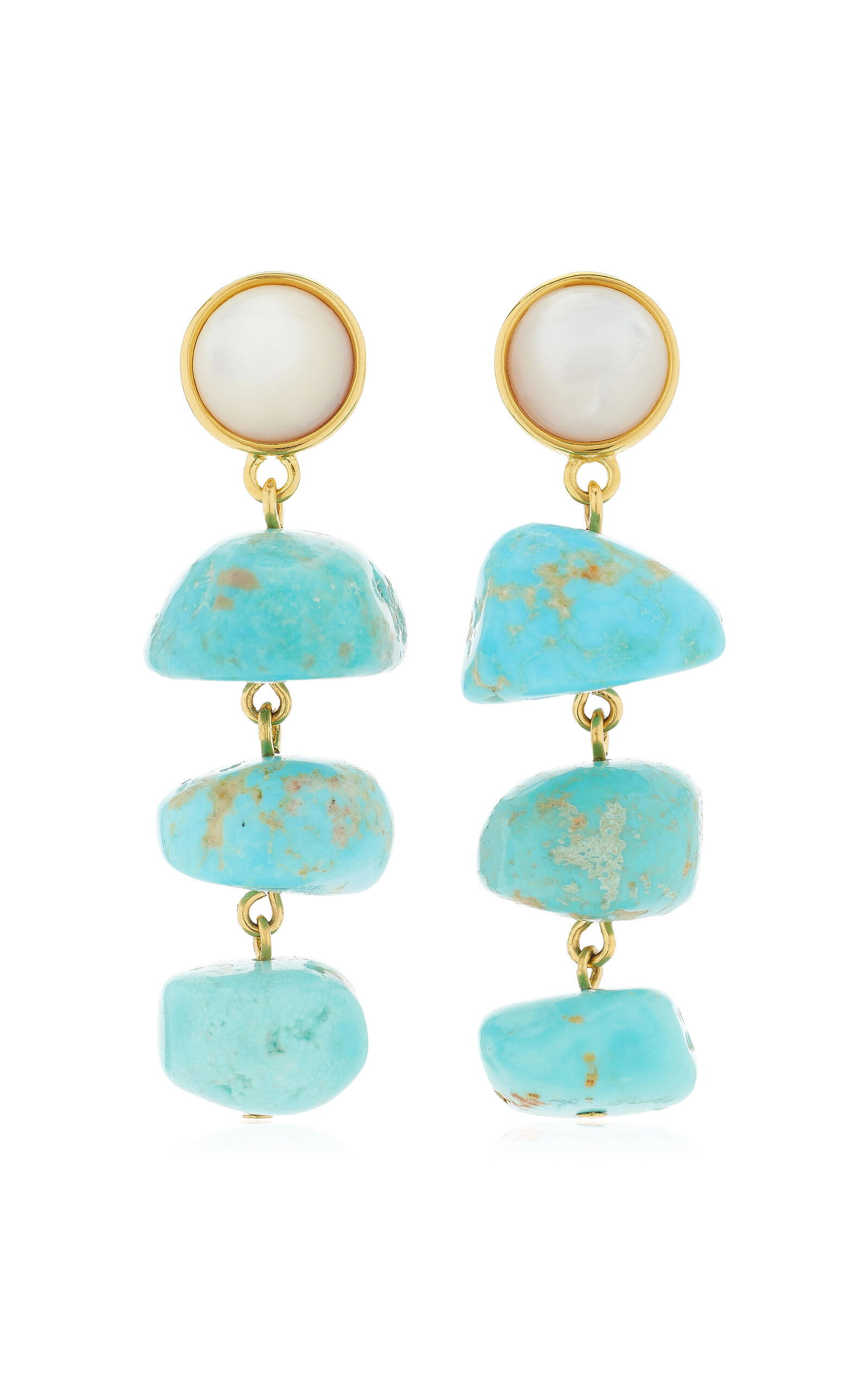 Lizzie Fortunato Old World Earrings In Blue