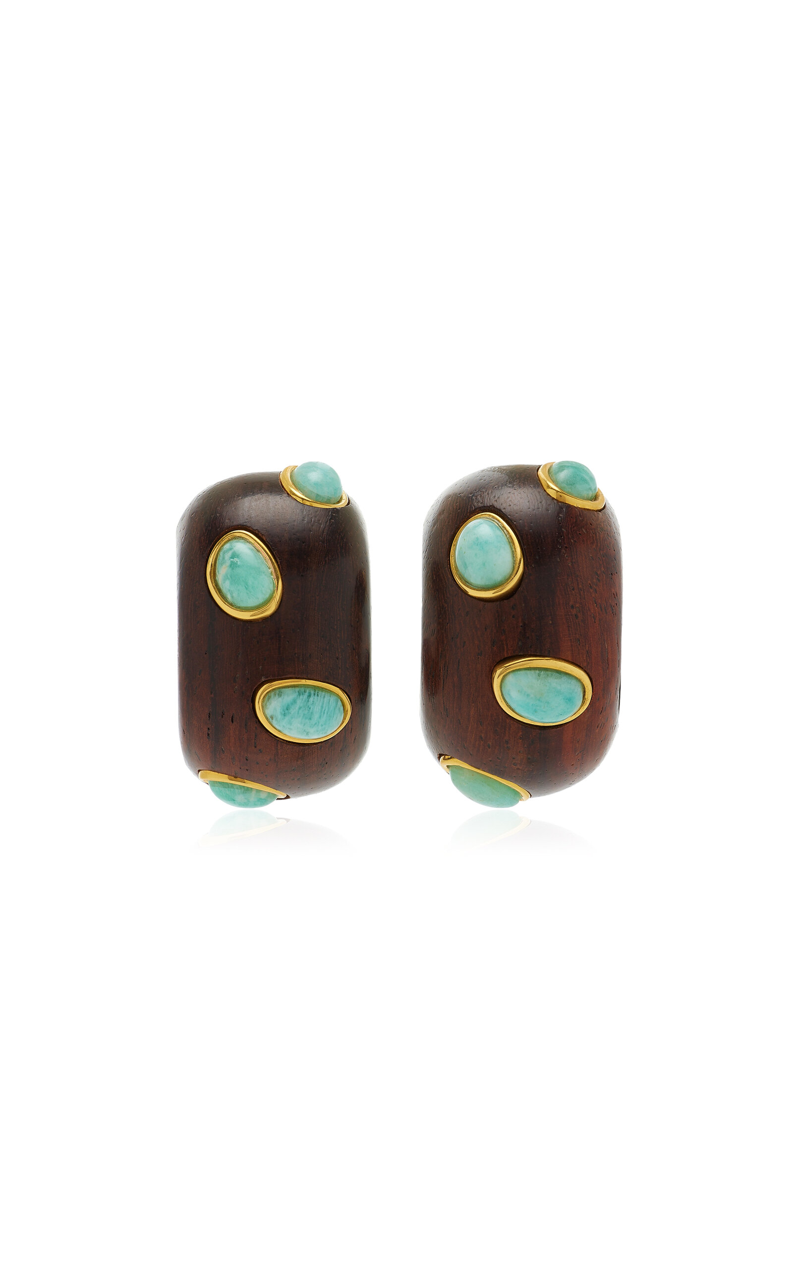 Lizzie Fortunato Acacia Earrings In Brown