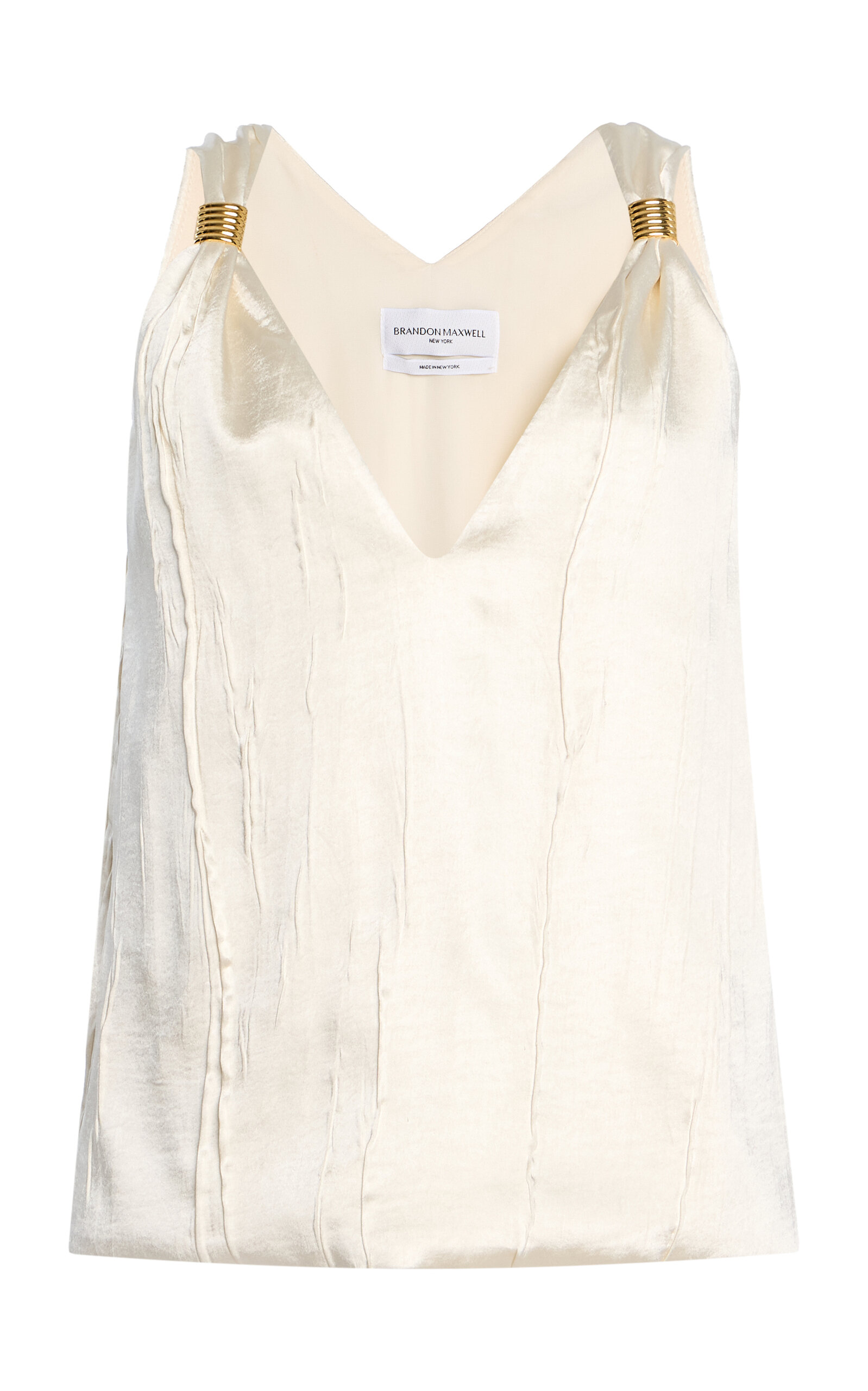 Brandon Maxwell – The Drew Satin Tank Top – Ivory – US 10 – Moda Operandi Brandon Maxwell – The Drew Satin Tank Top – Ivory – US 10 – Moda Operandi